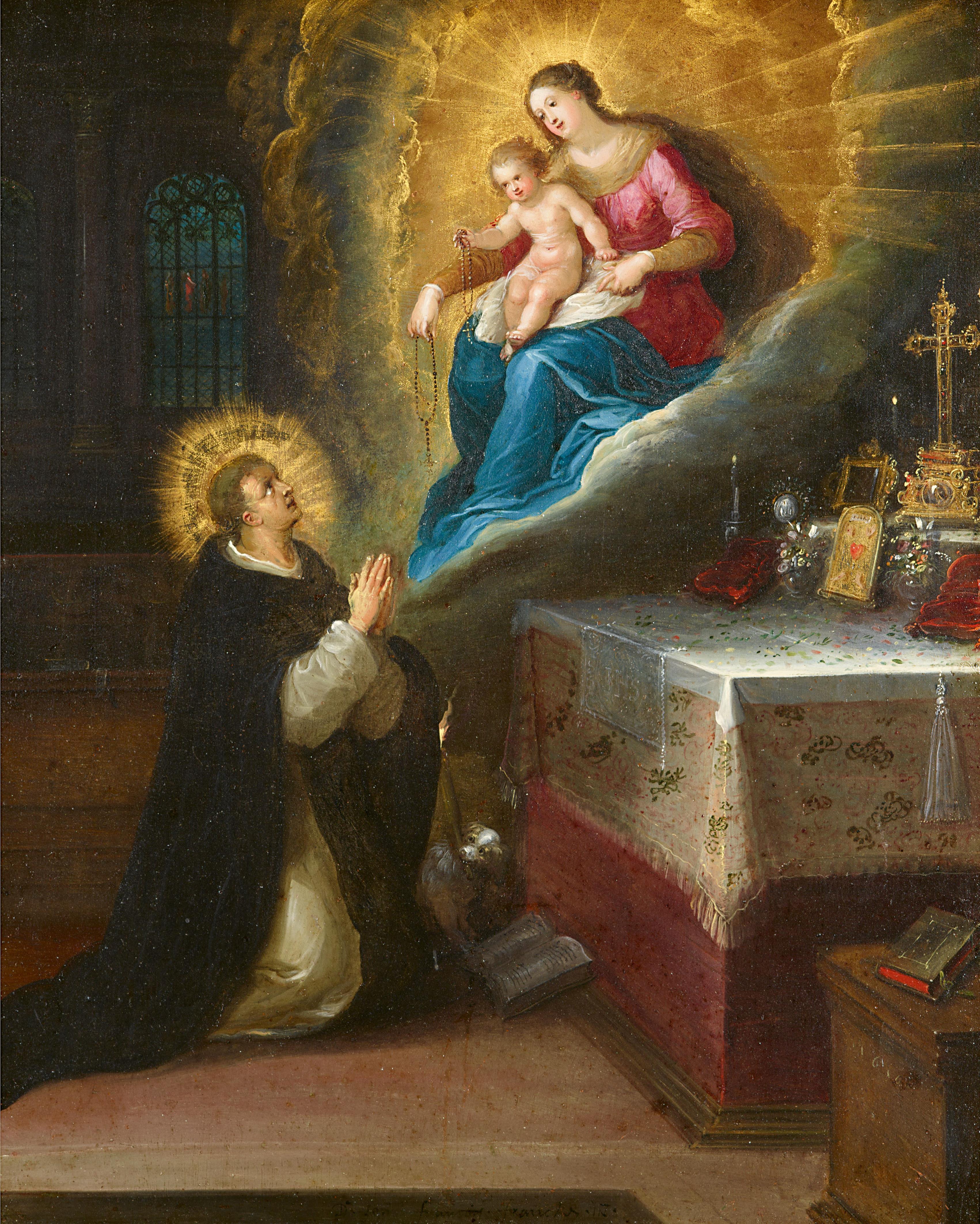 Frans Francken d. J. - Die Vision des Hl. Dominikus - image-1