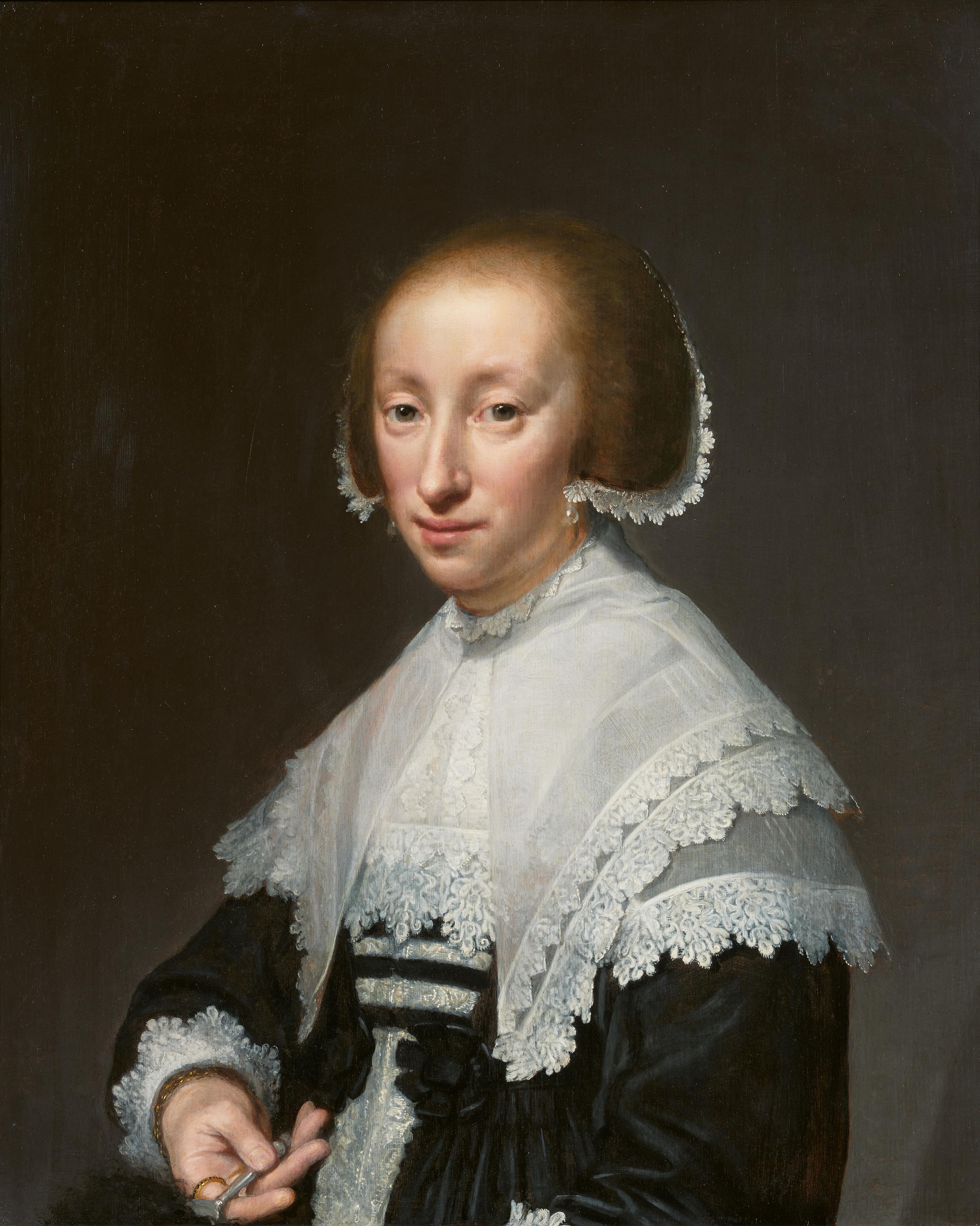 Jan Anthonisz. van Ravesteyn - Portrait of a Lady of the De Pinto Family - image-1
