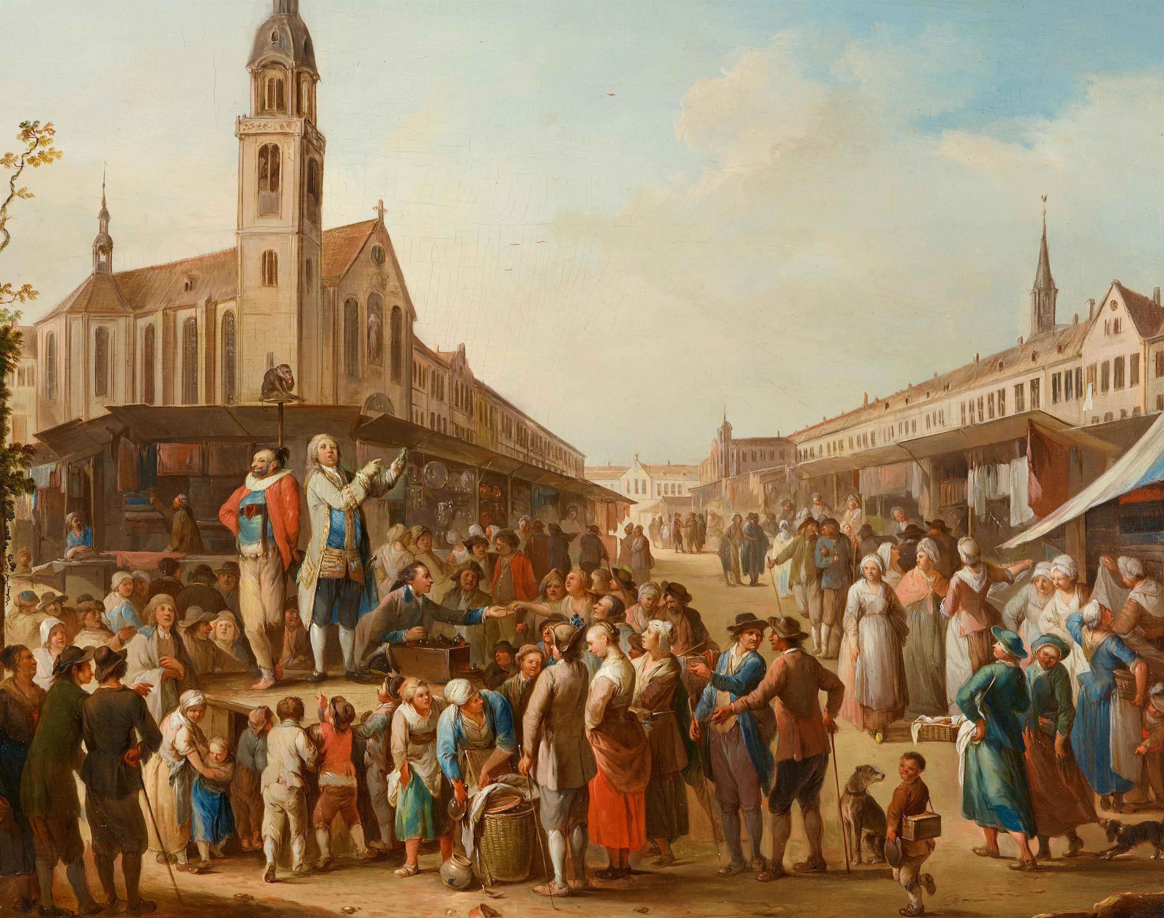 Franz de Paula Ferg - Market Scene - image-1