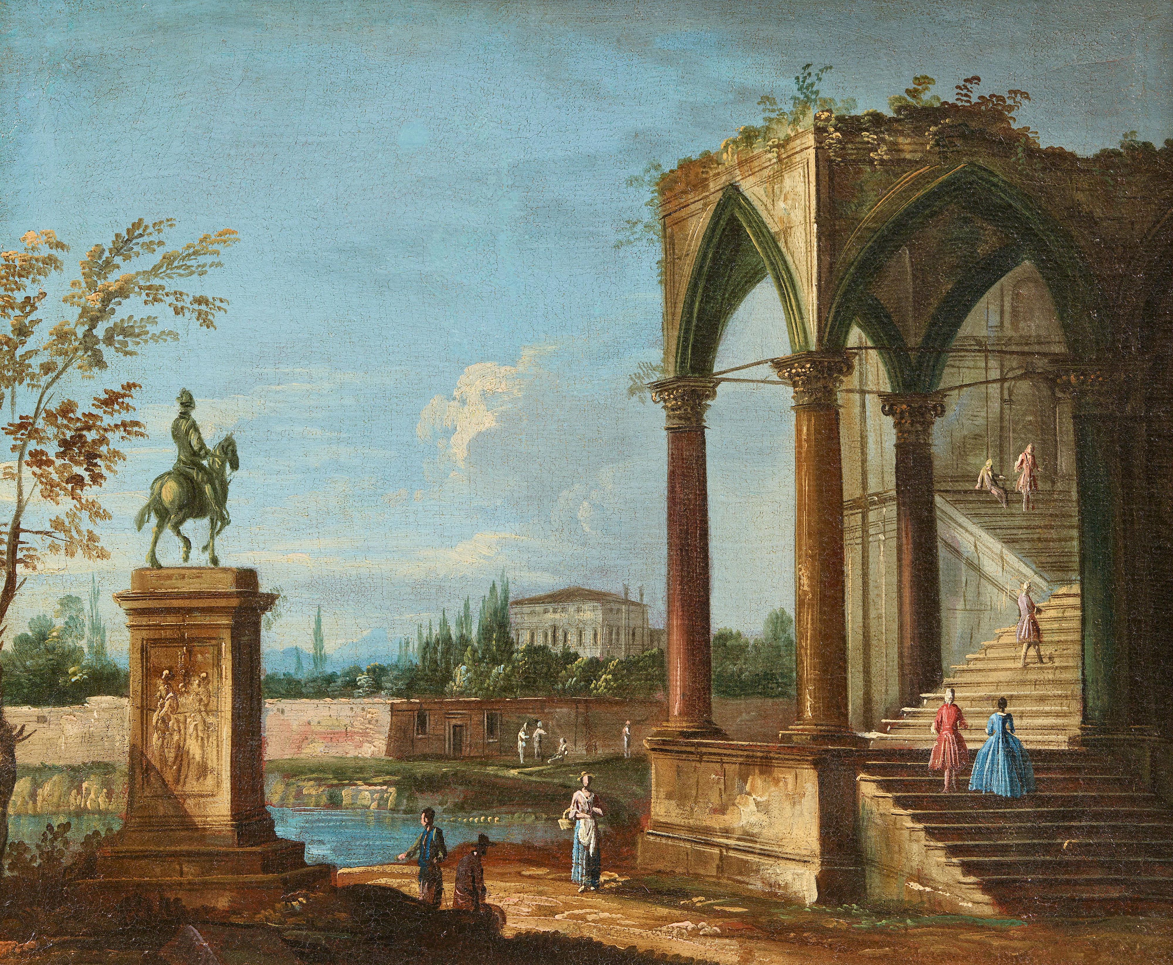 Meister der Langmatt Foundation (Apollonio Domenichini) - Zwei Architektur-Capricci - image-2