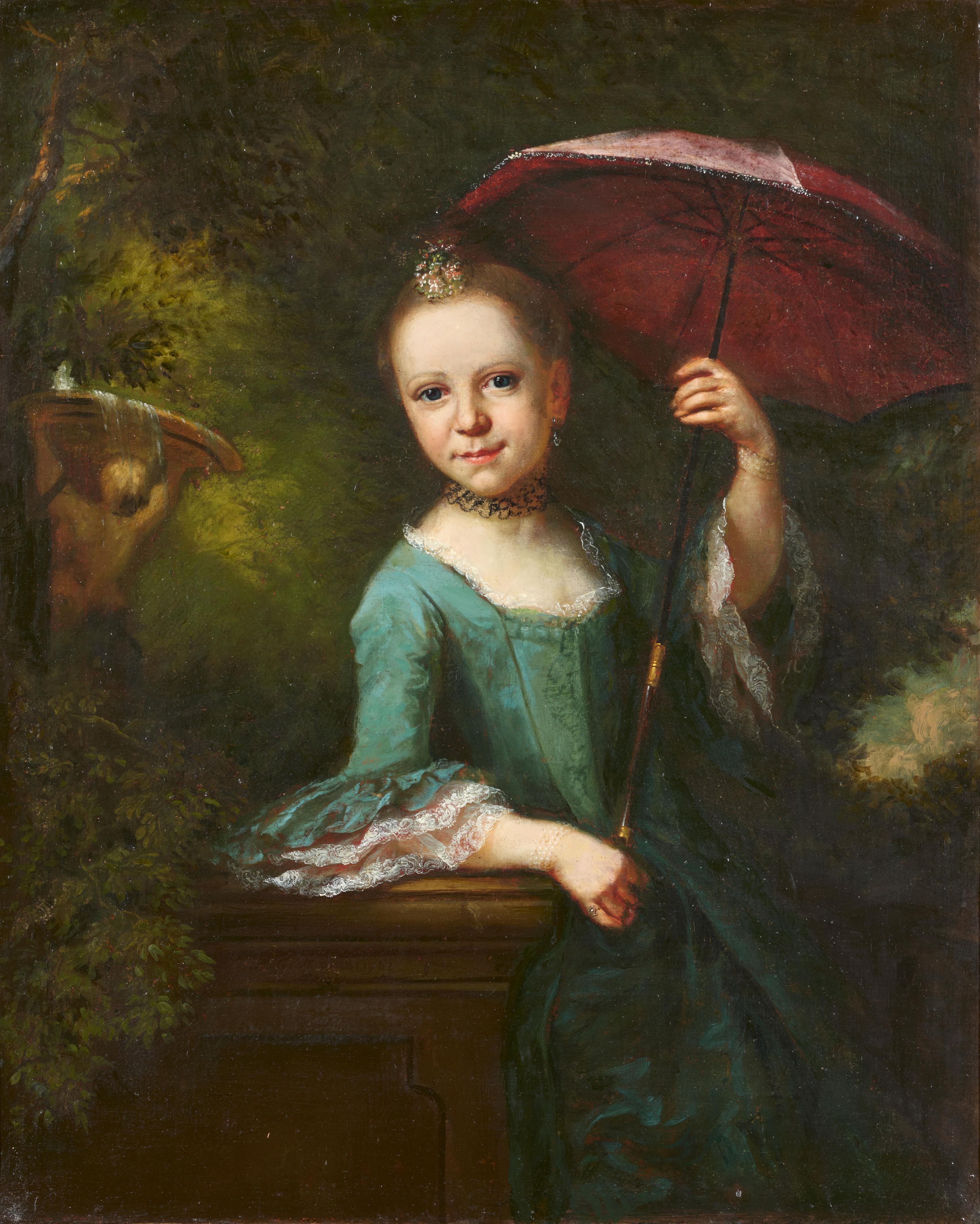 Anton Graff - Portrait of a Young Lady with a Parasol - image-1