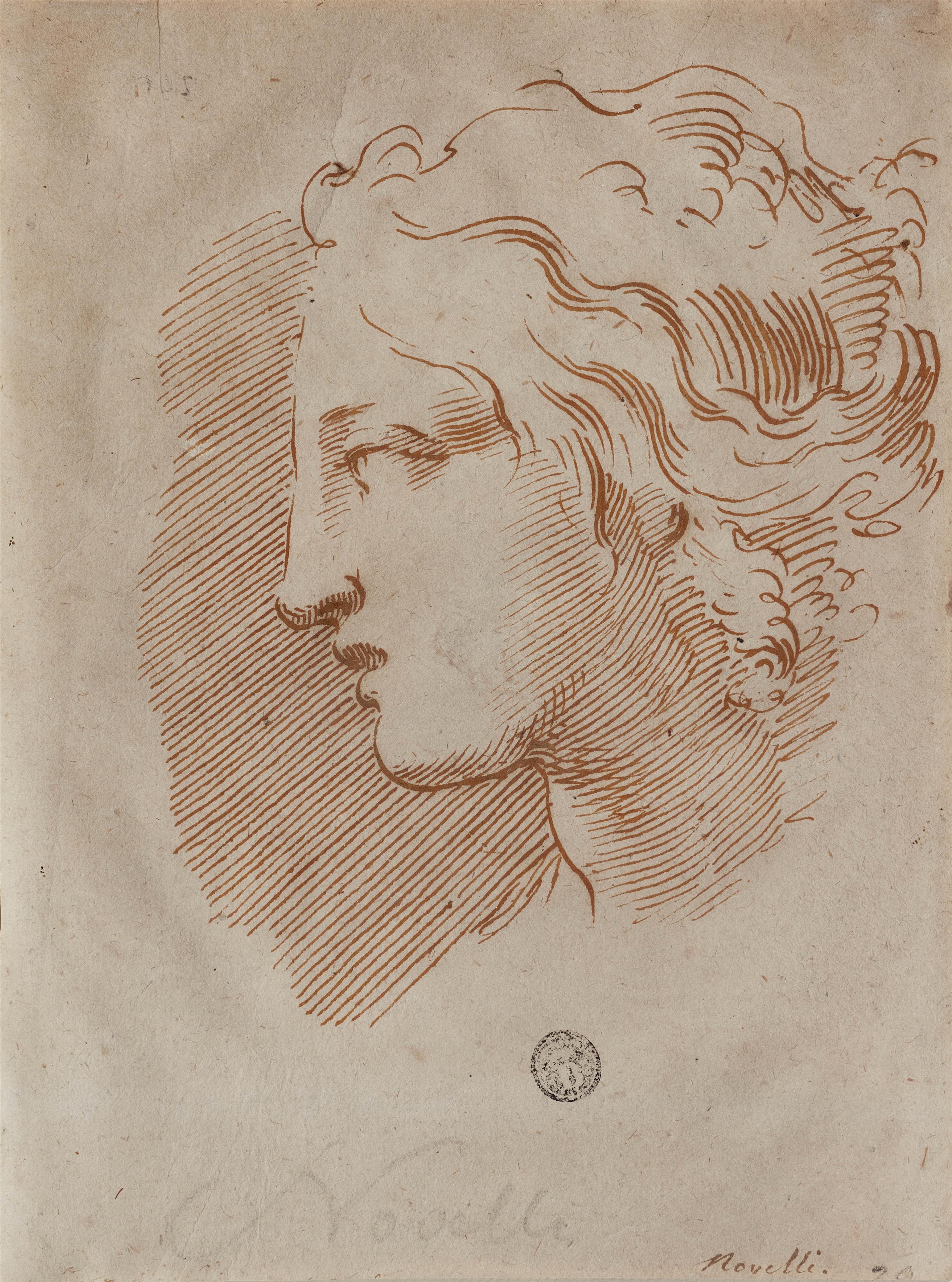 Pietro Antonio Novelli - Antikisierender weiblicher Kopf im Profil - image-1