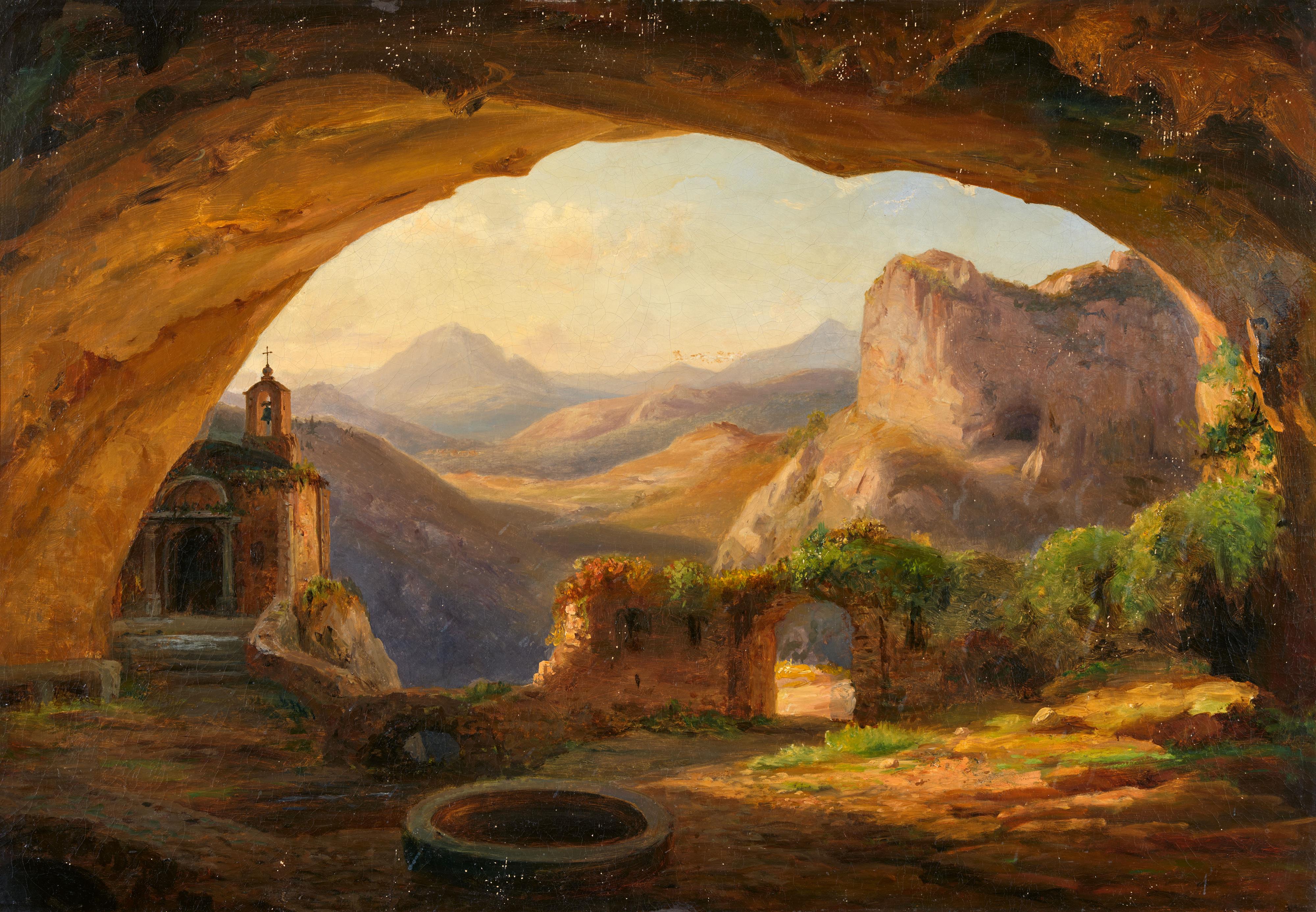Eduard Agricola - Grotto near Olevano - image-1