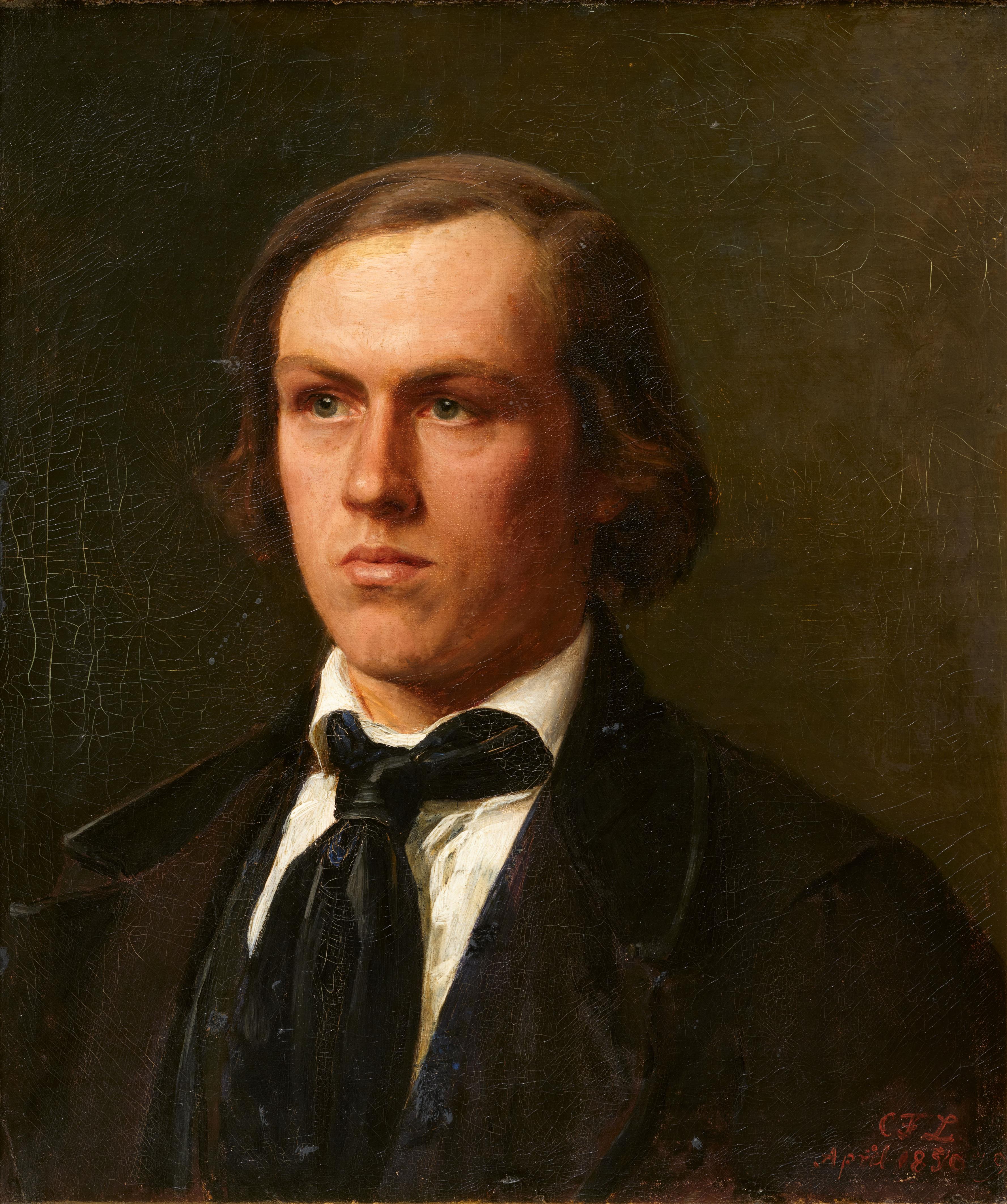 Carl Friedrich Lessing - Portrait of a Man (Carl Robert Lessing?) - image-1