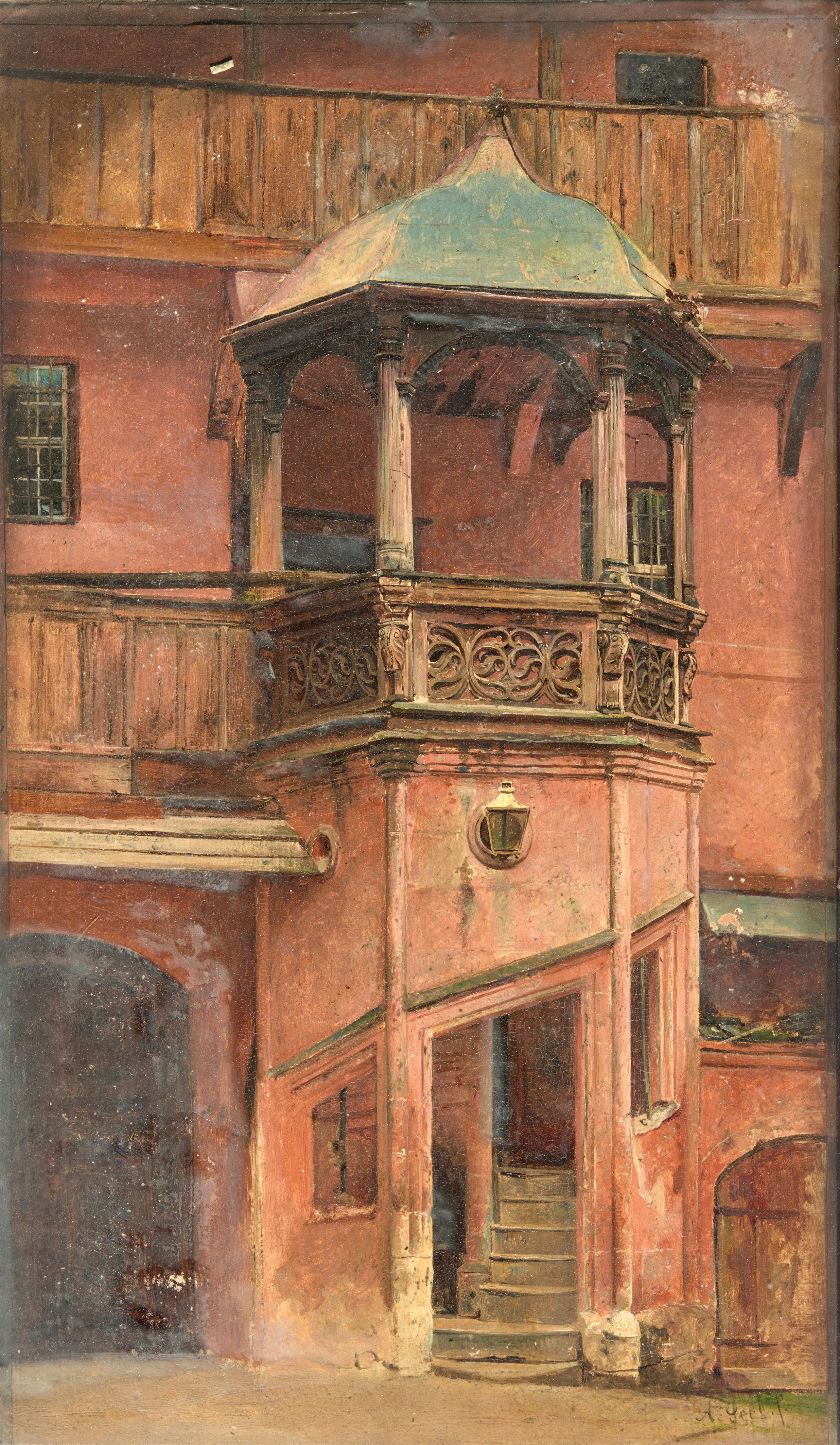 Adolf Seel - Study of a Staircase - image-1