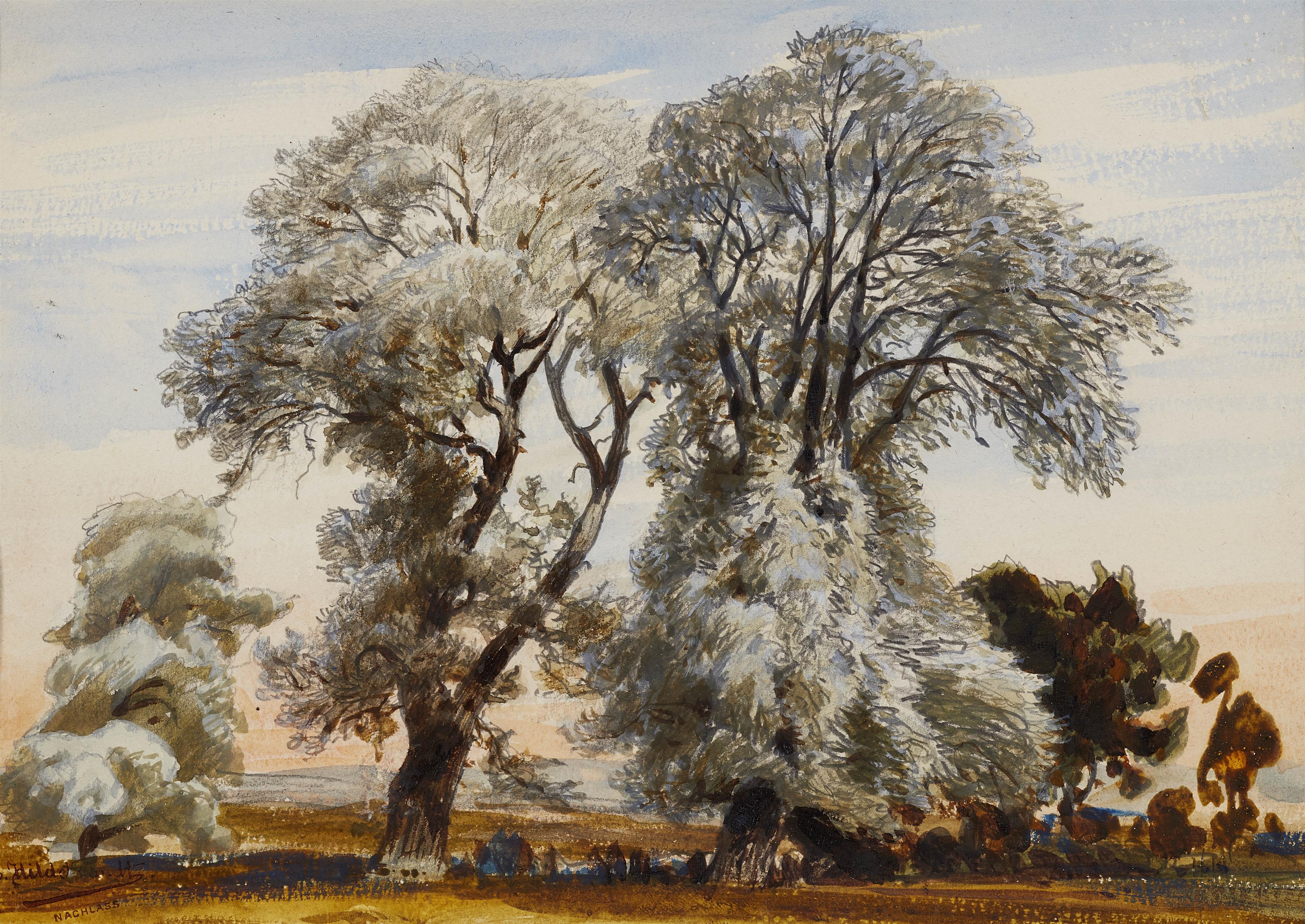 Eduard Hildebrandt - Landscape with Trees - image-1