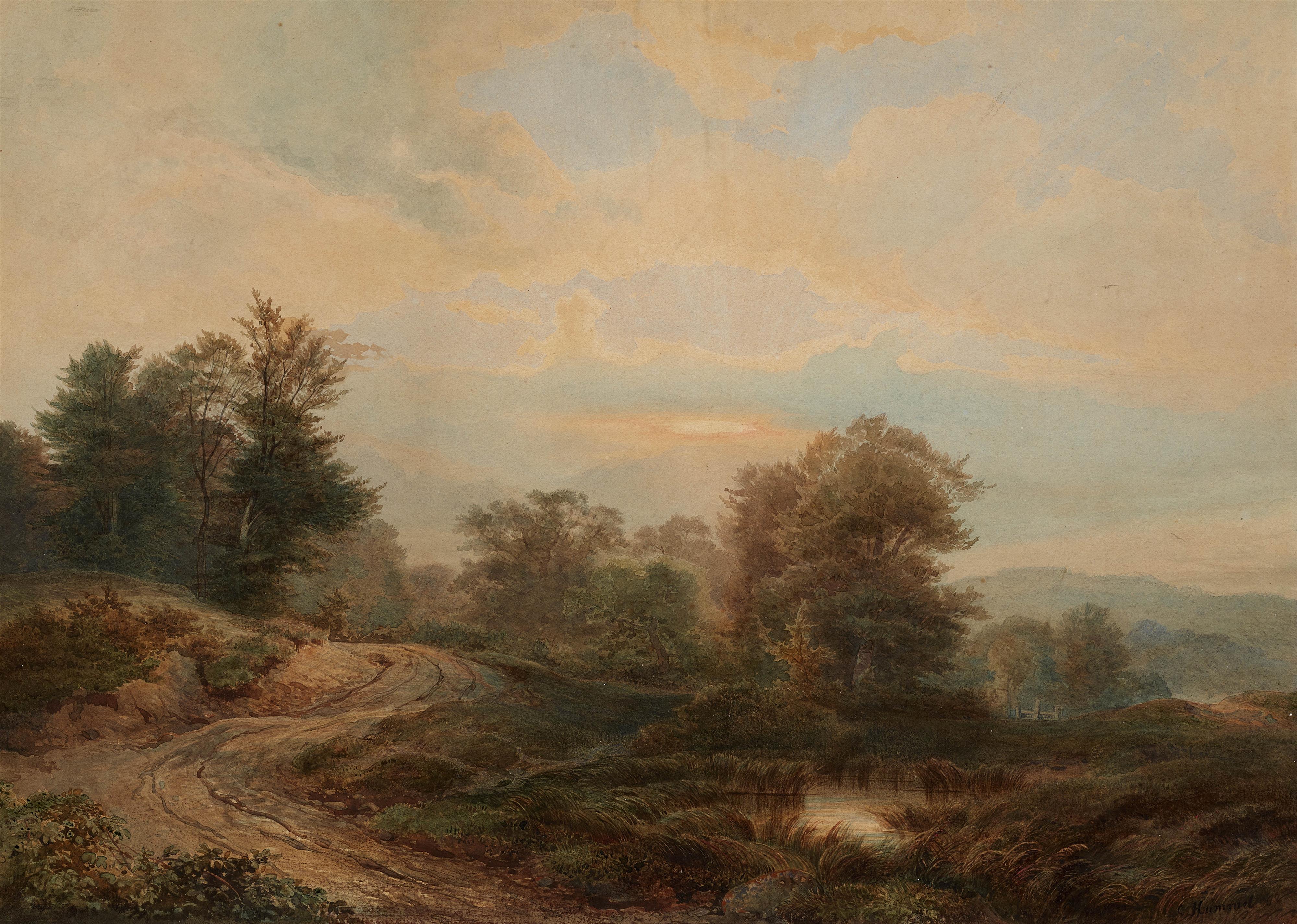 Carl Maria Nicolaus Hummel - Hilly summer landscape - image-1
