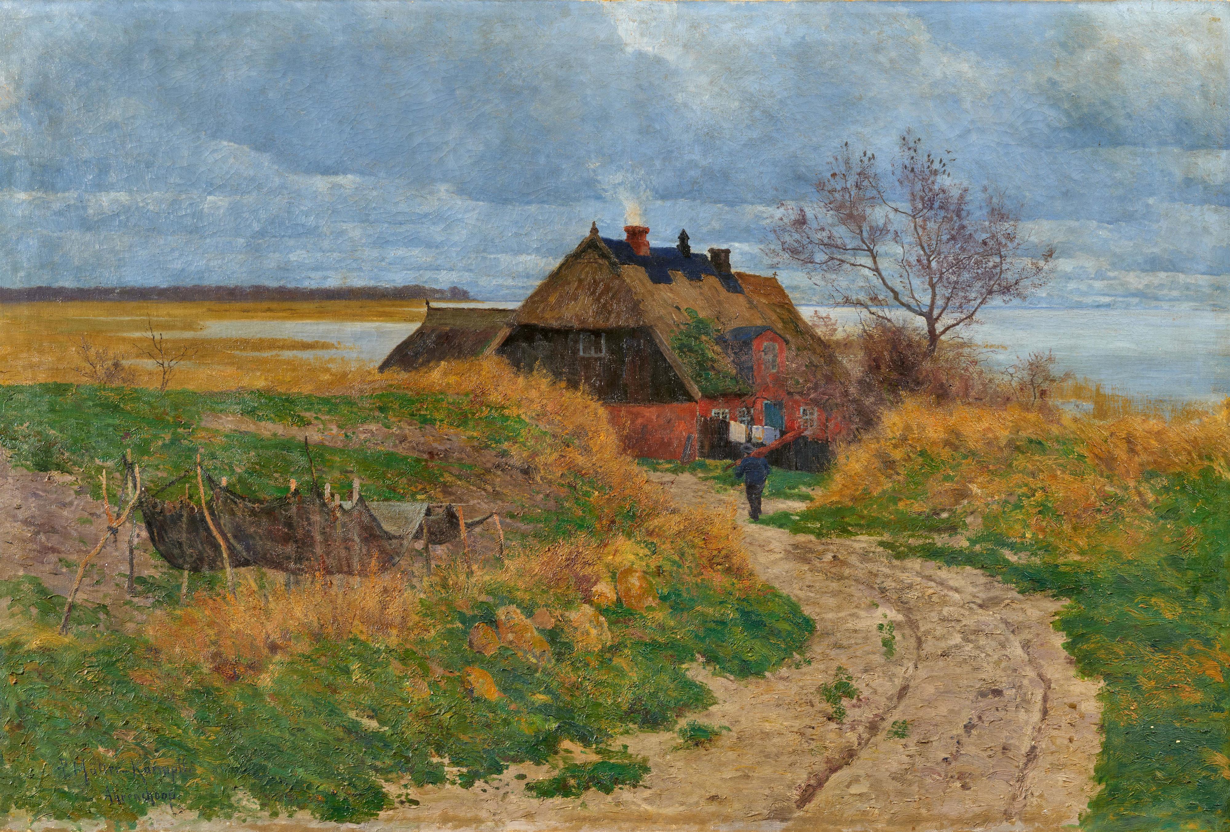 Paul Müller-Kaempff - Lonely Fisher Cottage (Fishing Cottage on the Bodden) - image-1