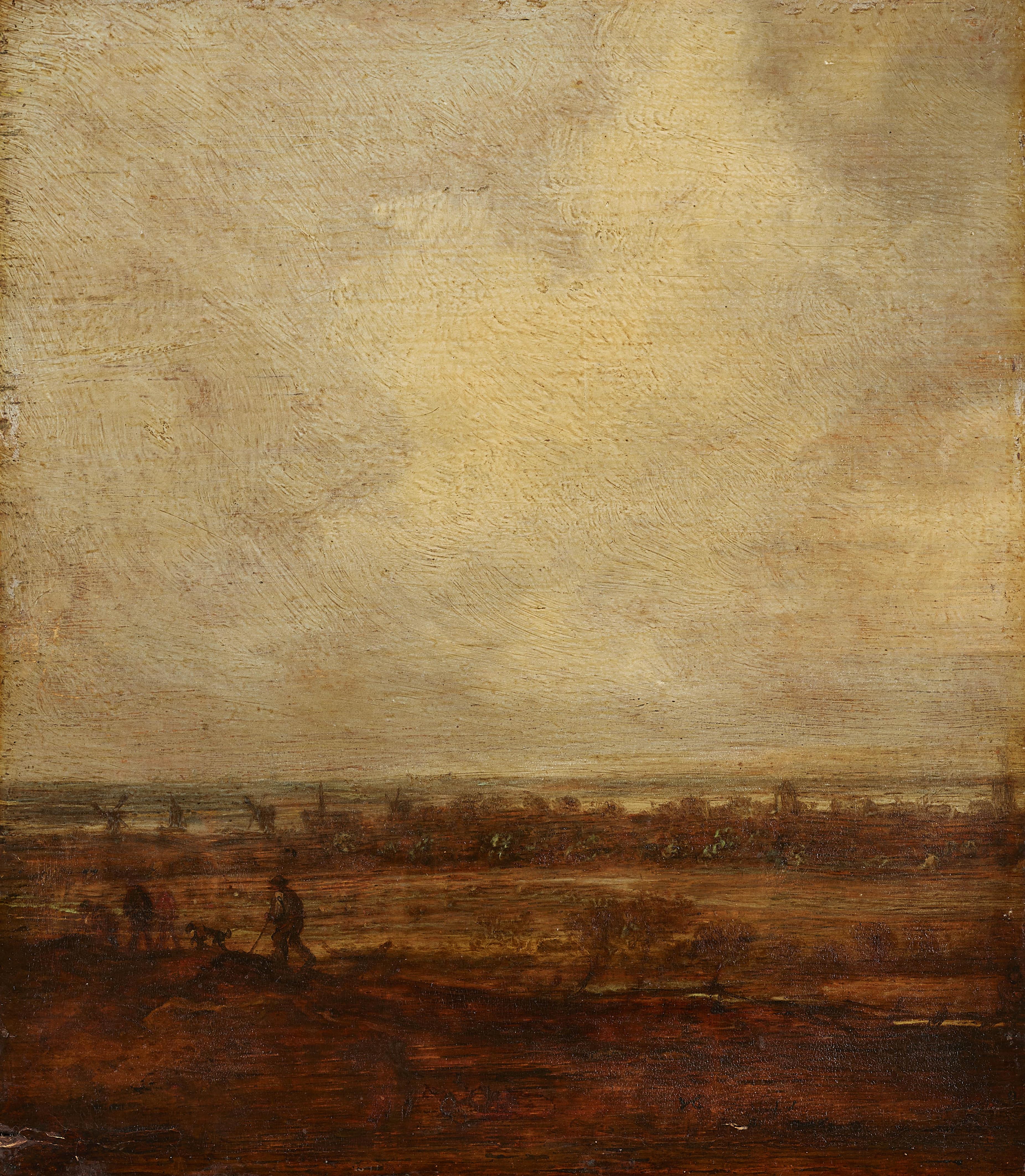 Jan van Goyen - Panoramic Landscape with Travellers - image-1