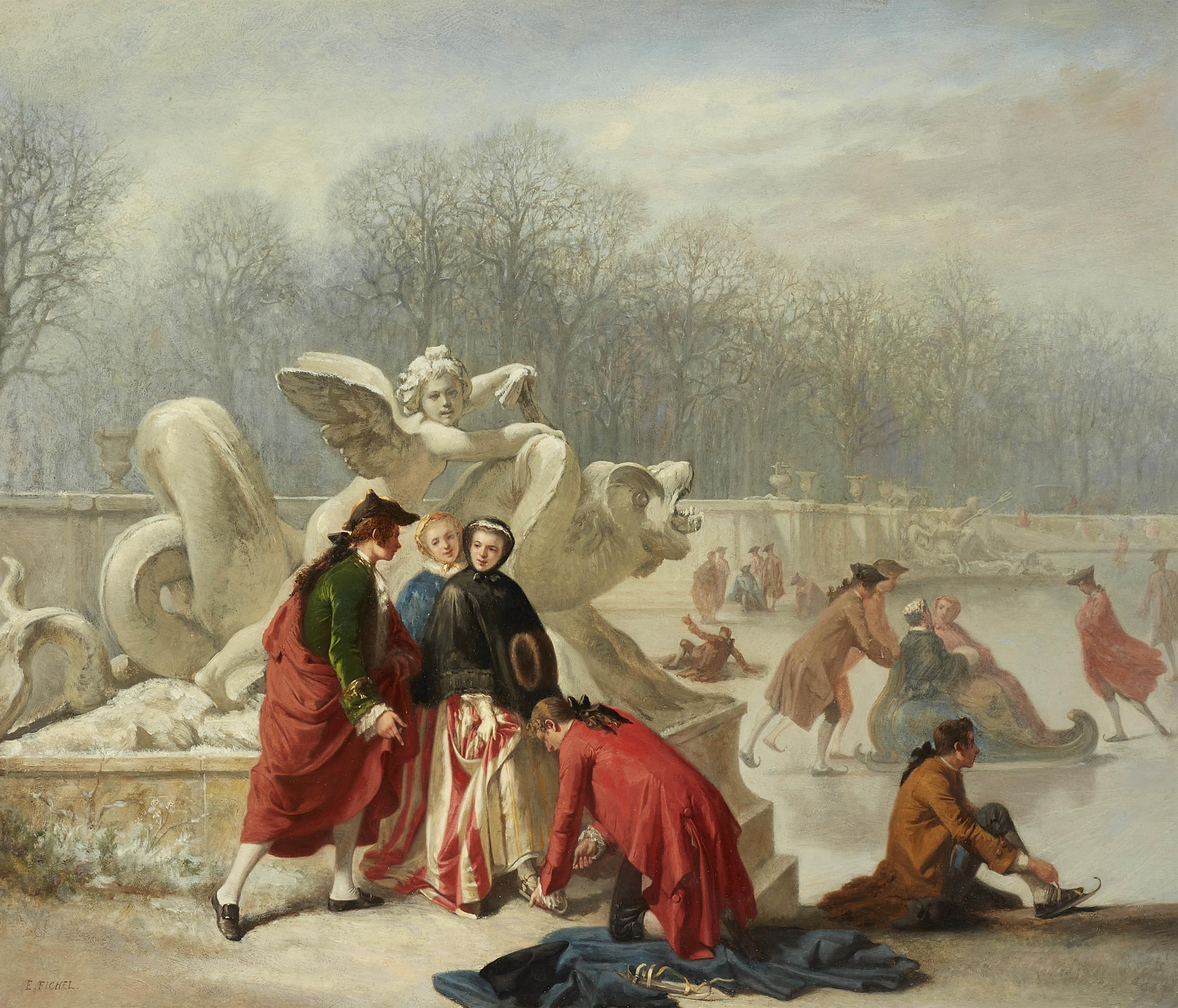 Eugène Fichel - La Pièce d'eau de Suisses à Versailles - image-1