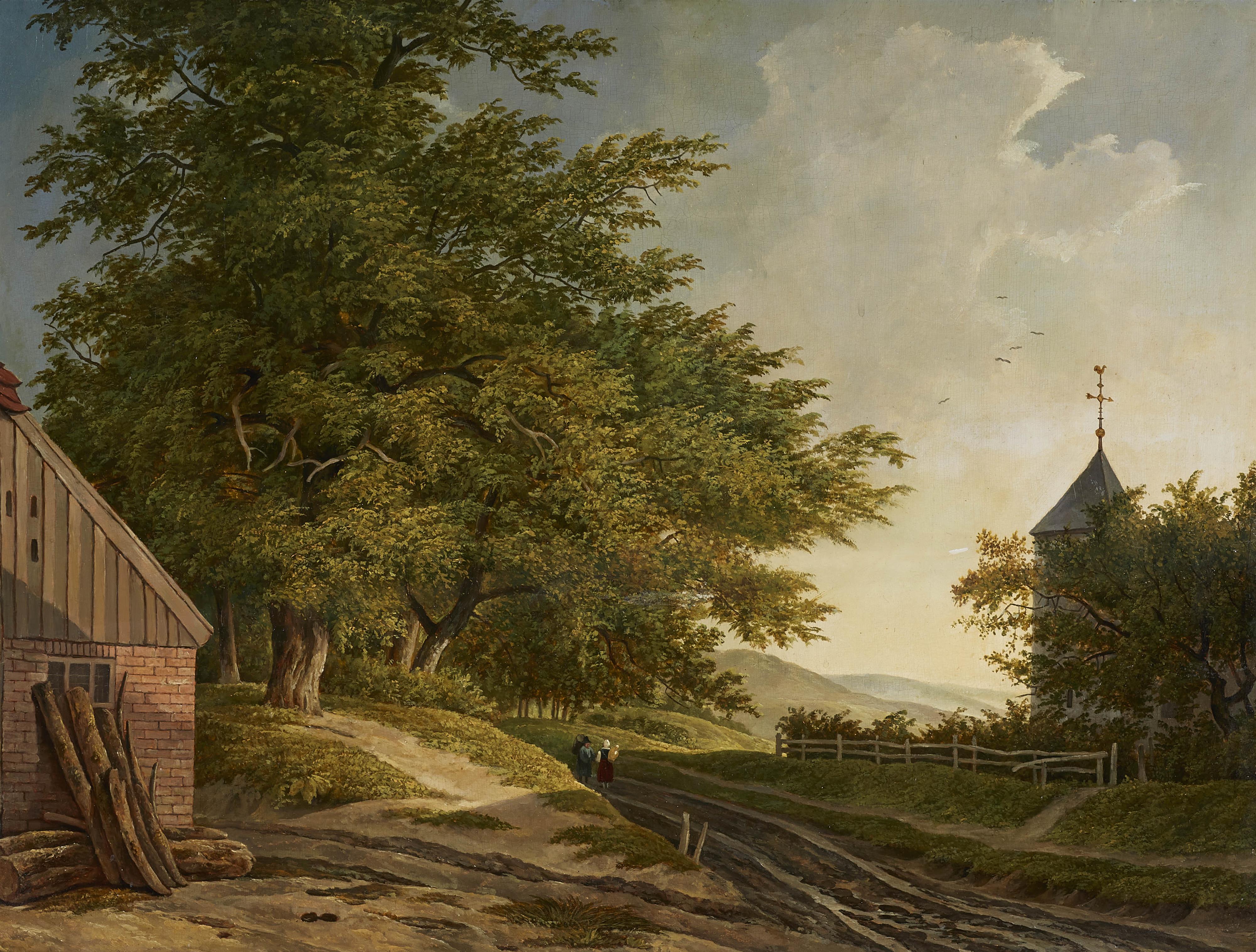 Adrianus van der Koogh - Landschaft mit Bauernhaus - image-1