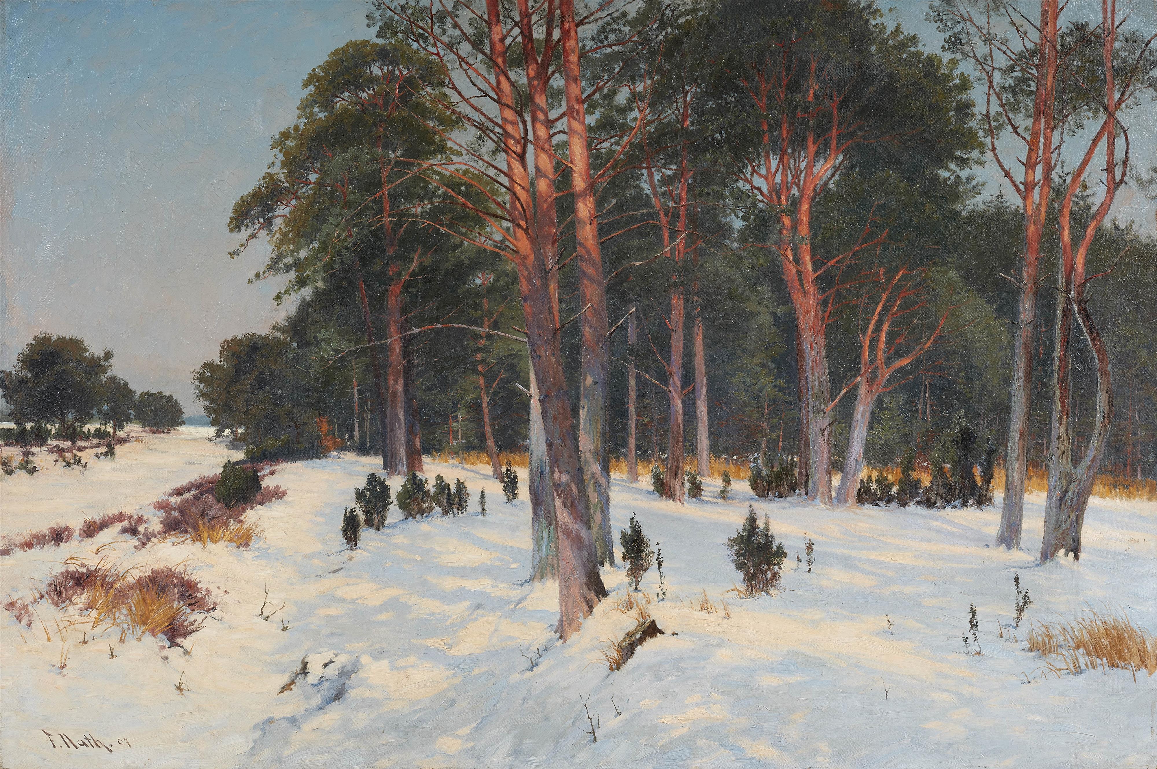 Friedrich Nath - Pine Forest in Winter - image-1