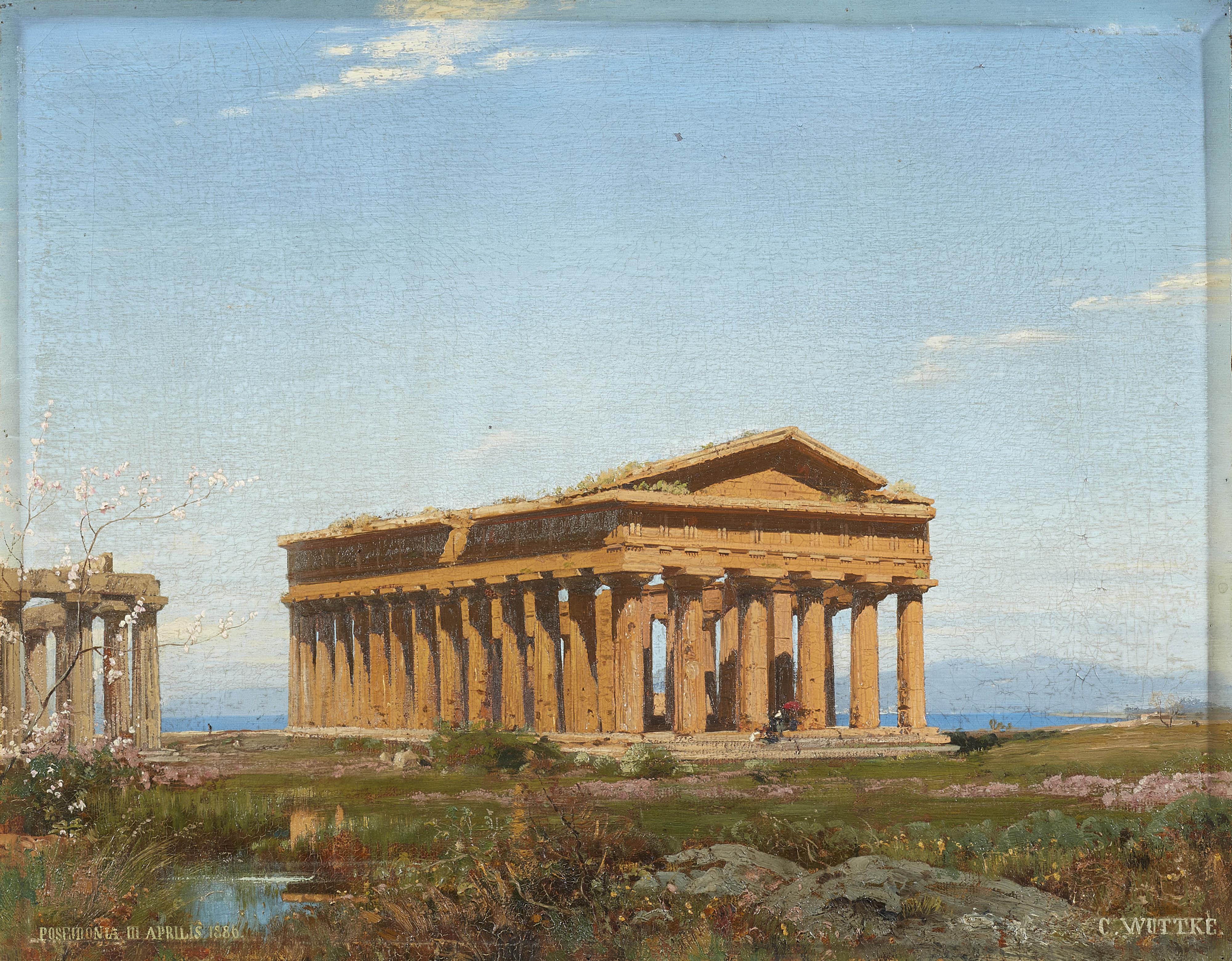 Carl Wuttke - The "Temple of Poseidon" in Paestum - image-1