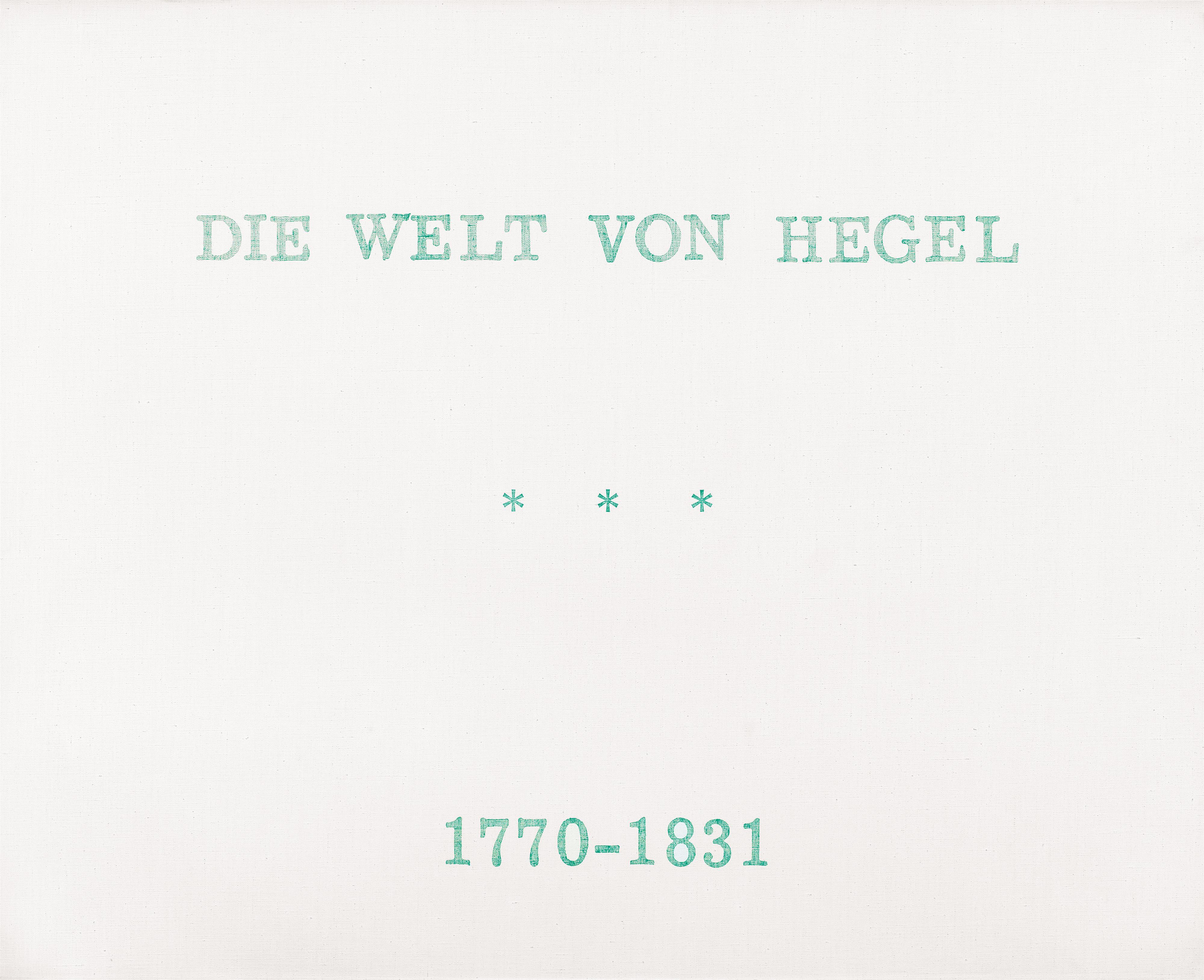 Marcel Broodthaers - Série de neuf tableaux en langue allemande, Die Welt - image-7