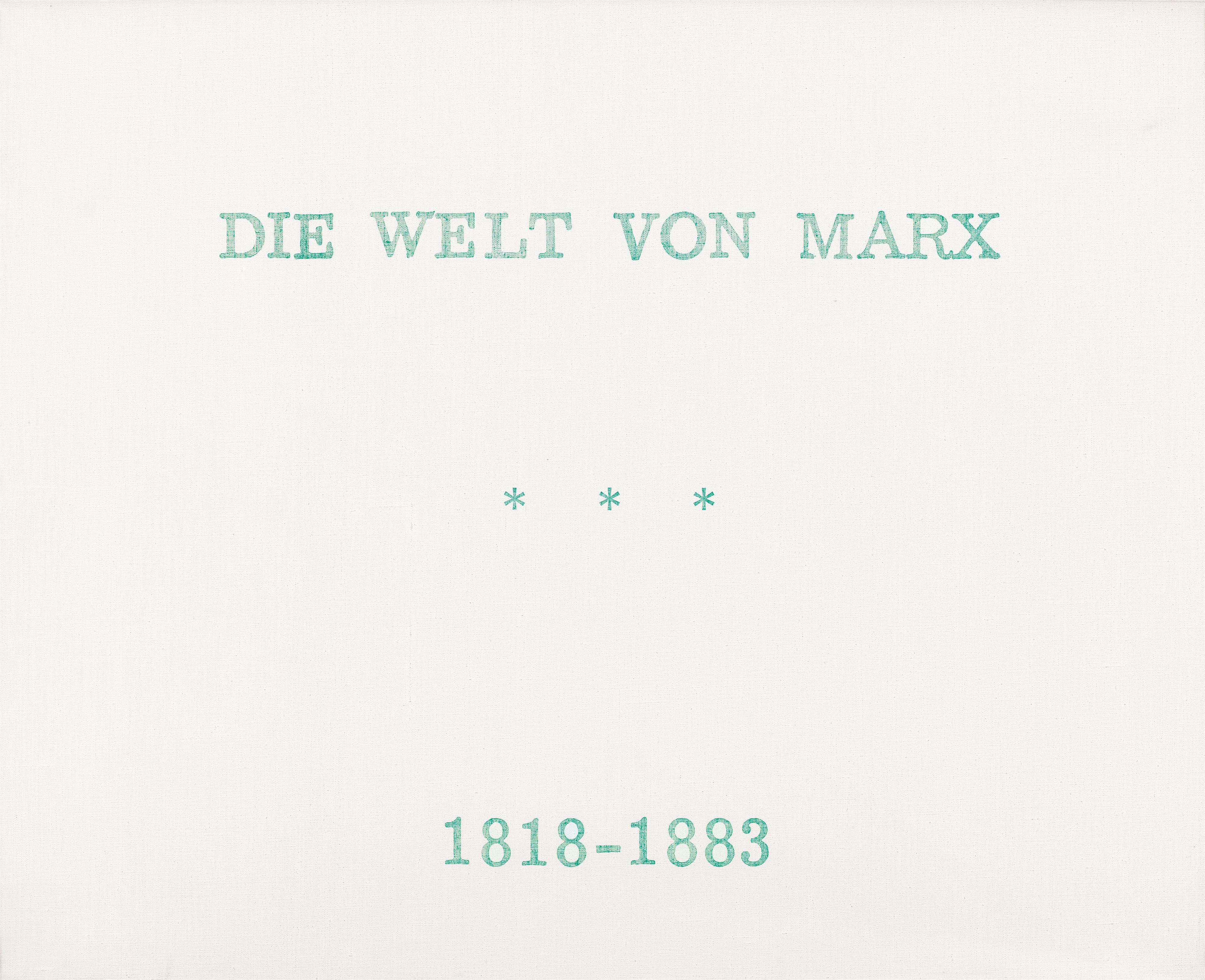 Marcel Broodthaers - Série de neuf tableaux en langue allemande, Die Welt - image-9