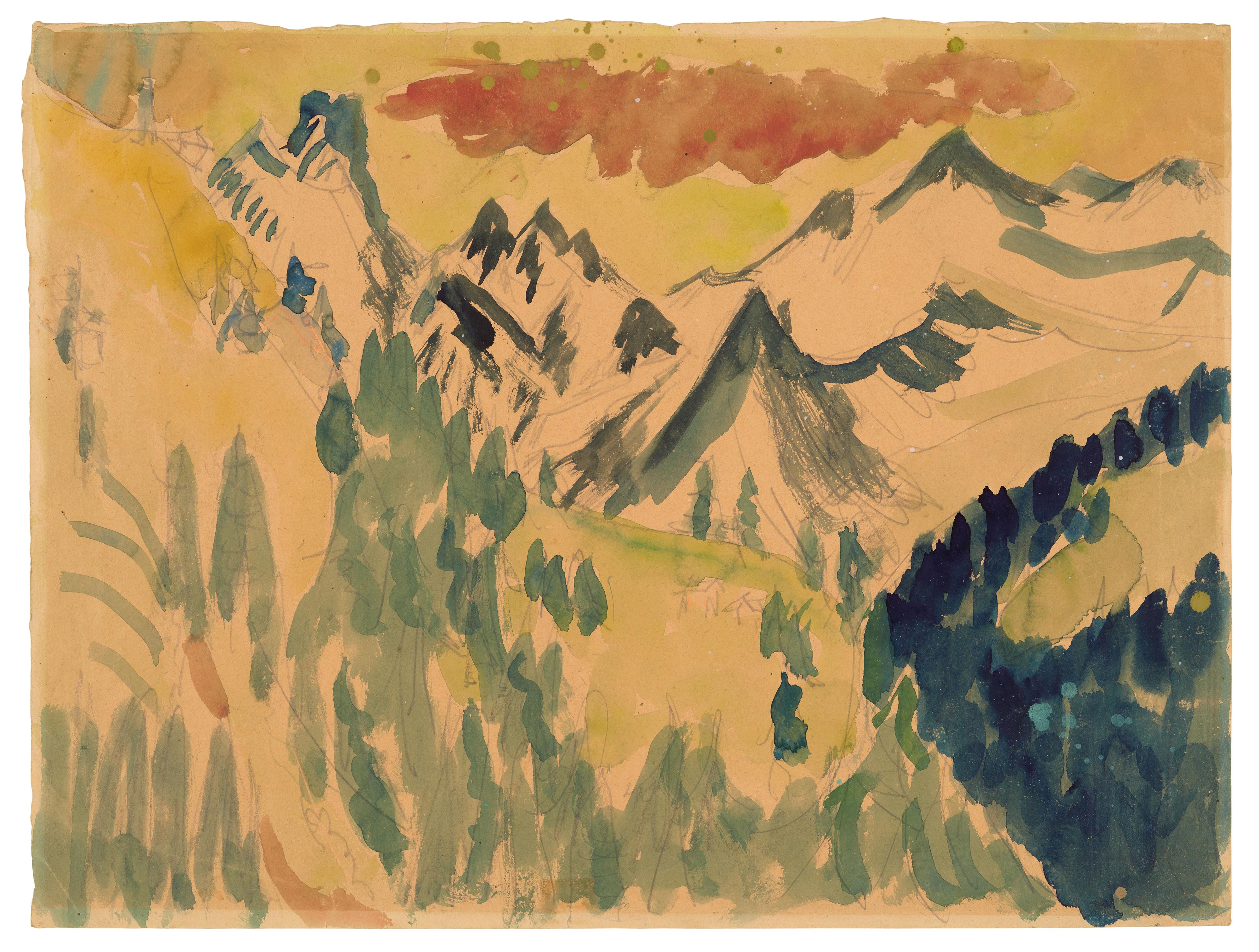Ernst Ludwig Kirchner - Davoser Berglandschaft - image-1