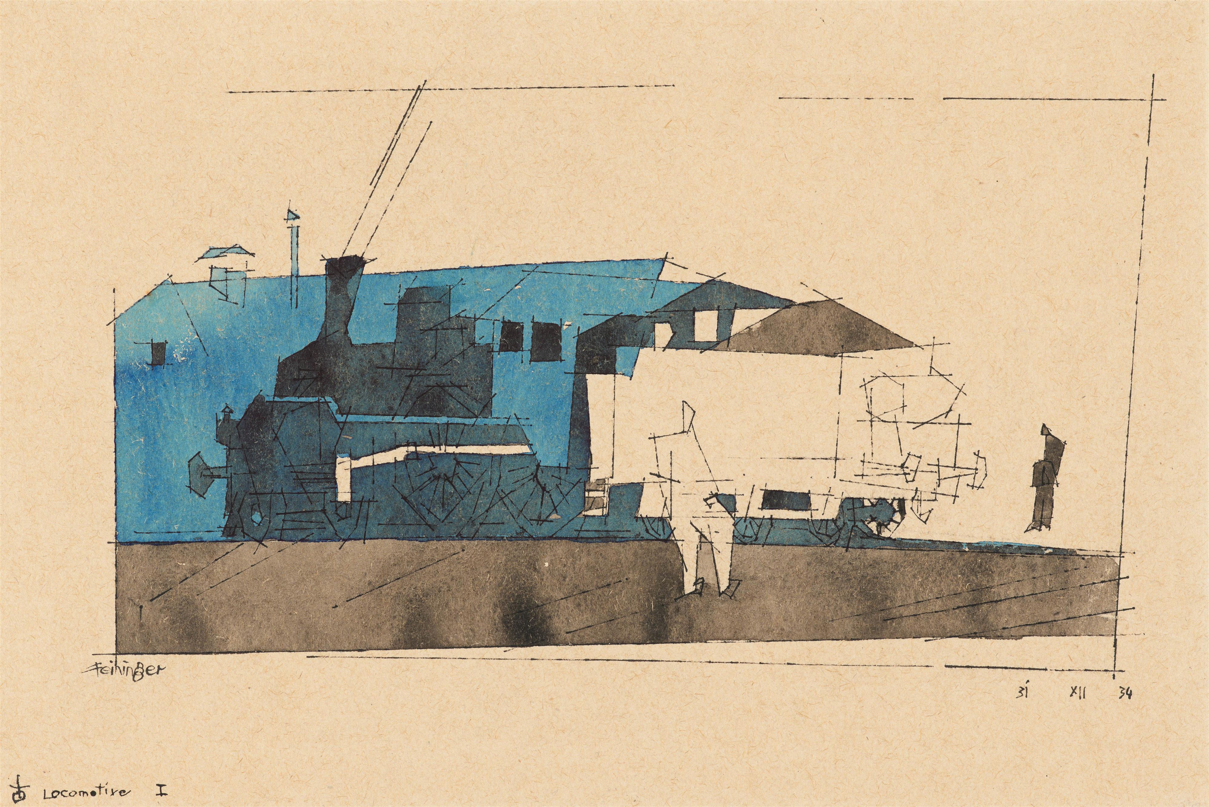 Lyonel Feininger - Locomotive I - image-1