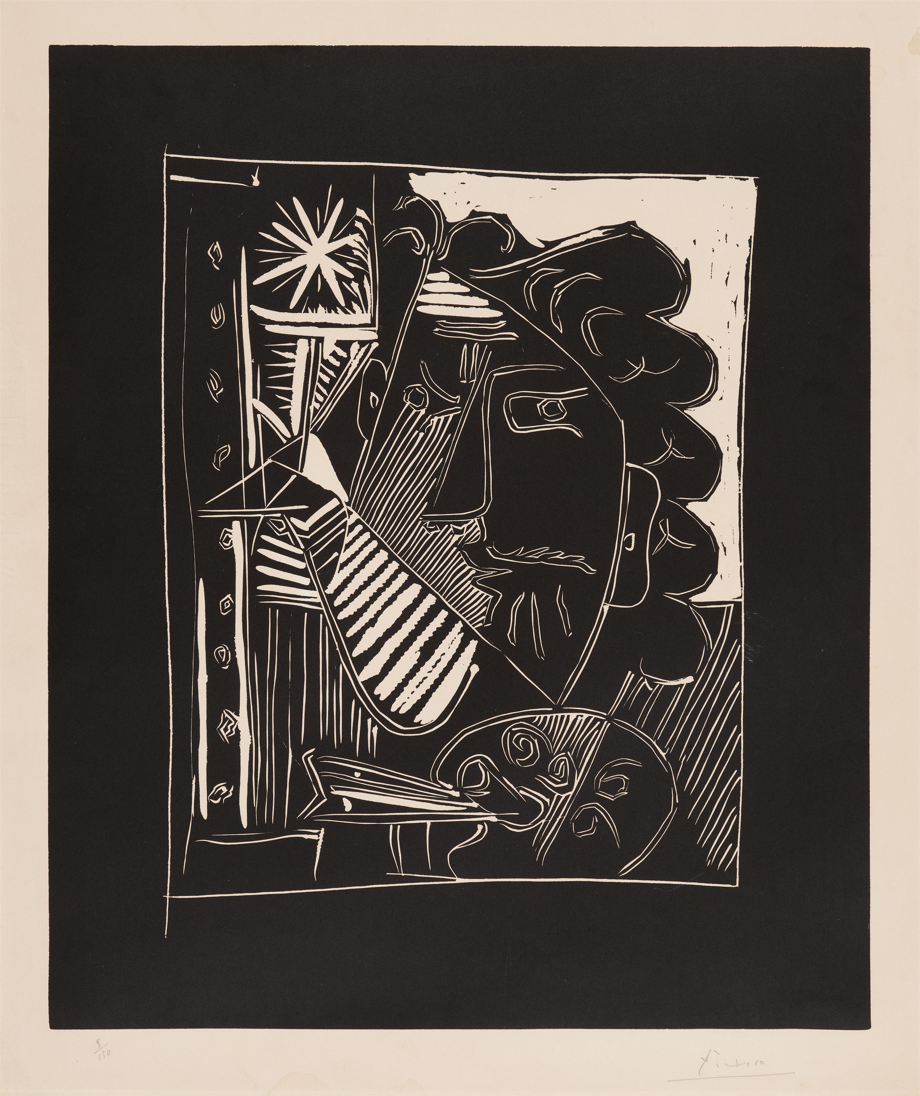 Pablo Picasso - Peintre et sa toile (Le Peintre à la palette) - image-1