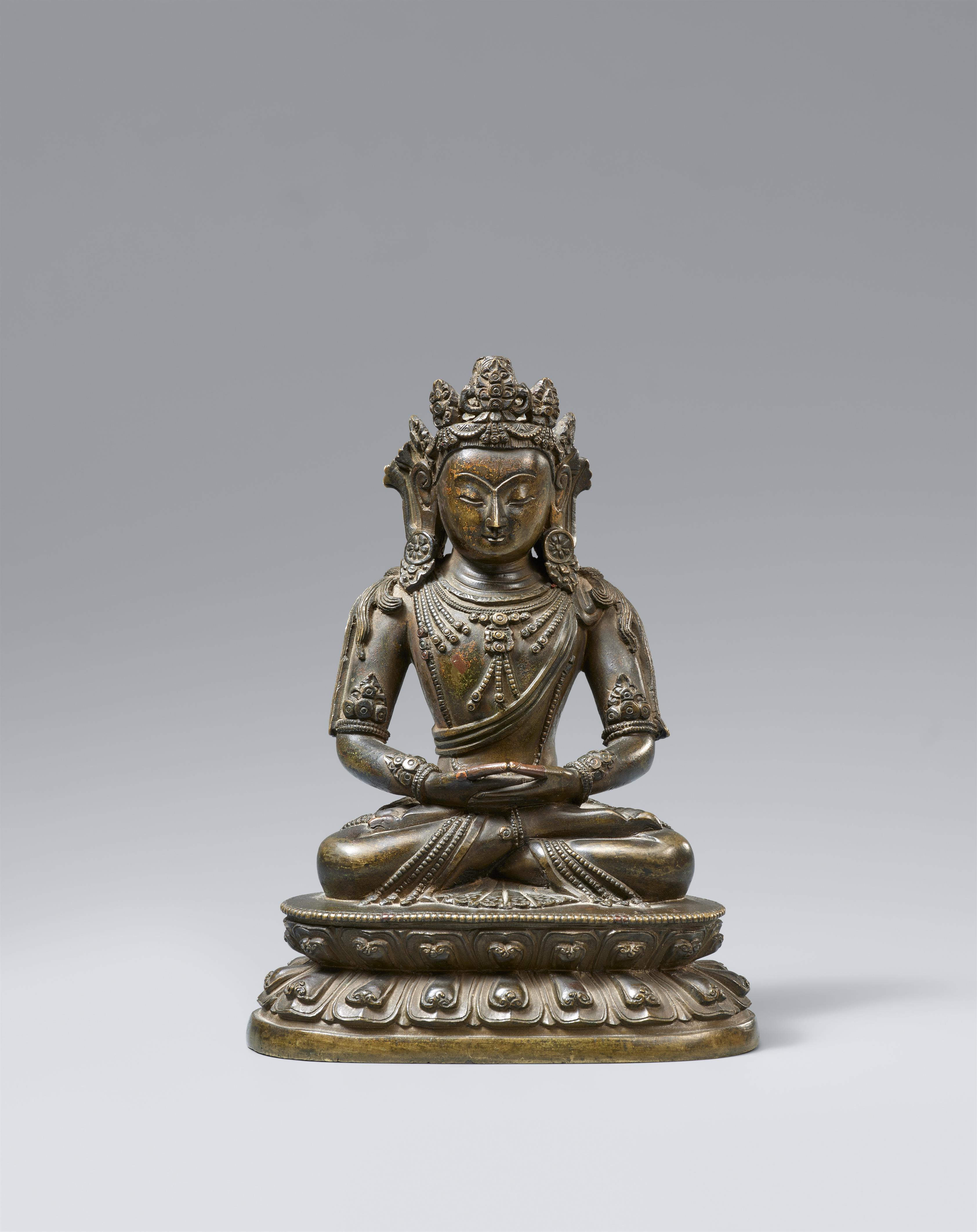 Amitayus. Bronze. Sino-tibetisch. 18. Jh. - image-1