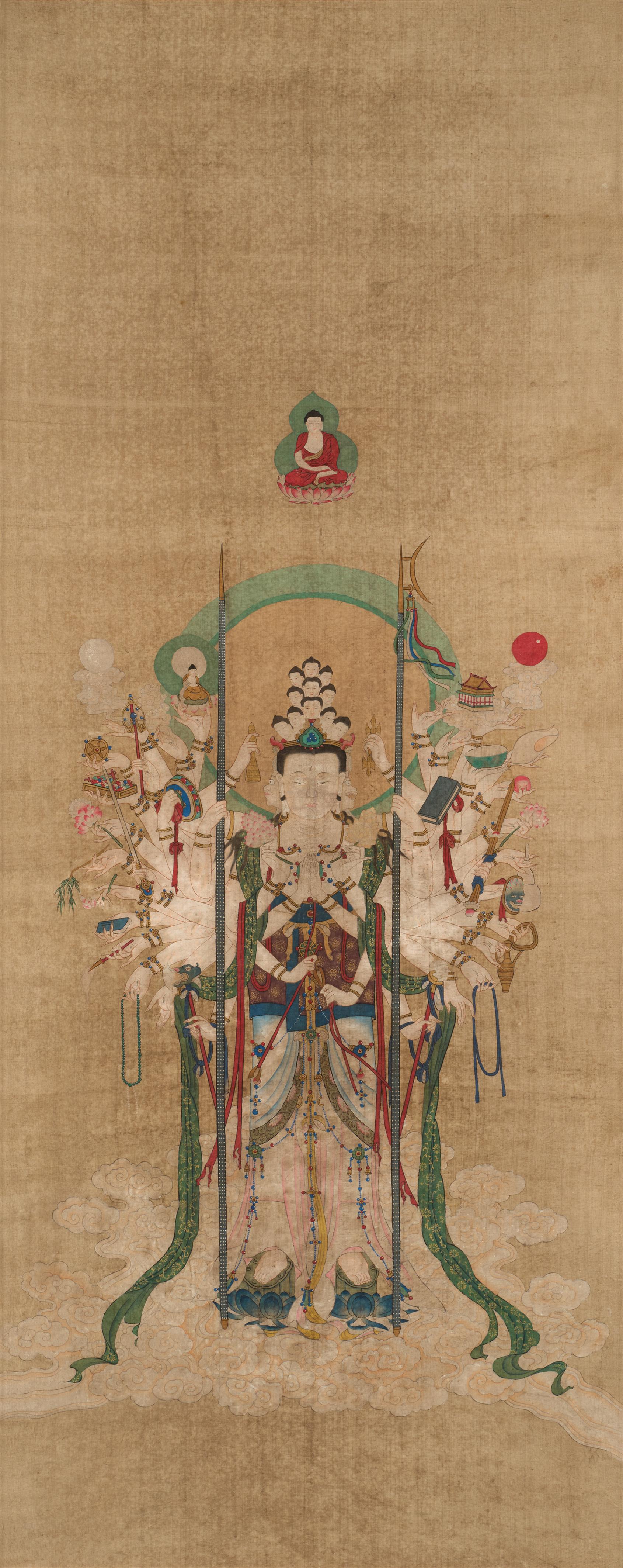 Elfköpfiger und 21-armiger Bodhisattva Avalokiteshvara. - image-1