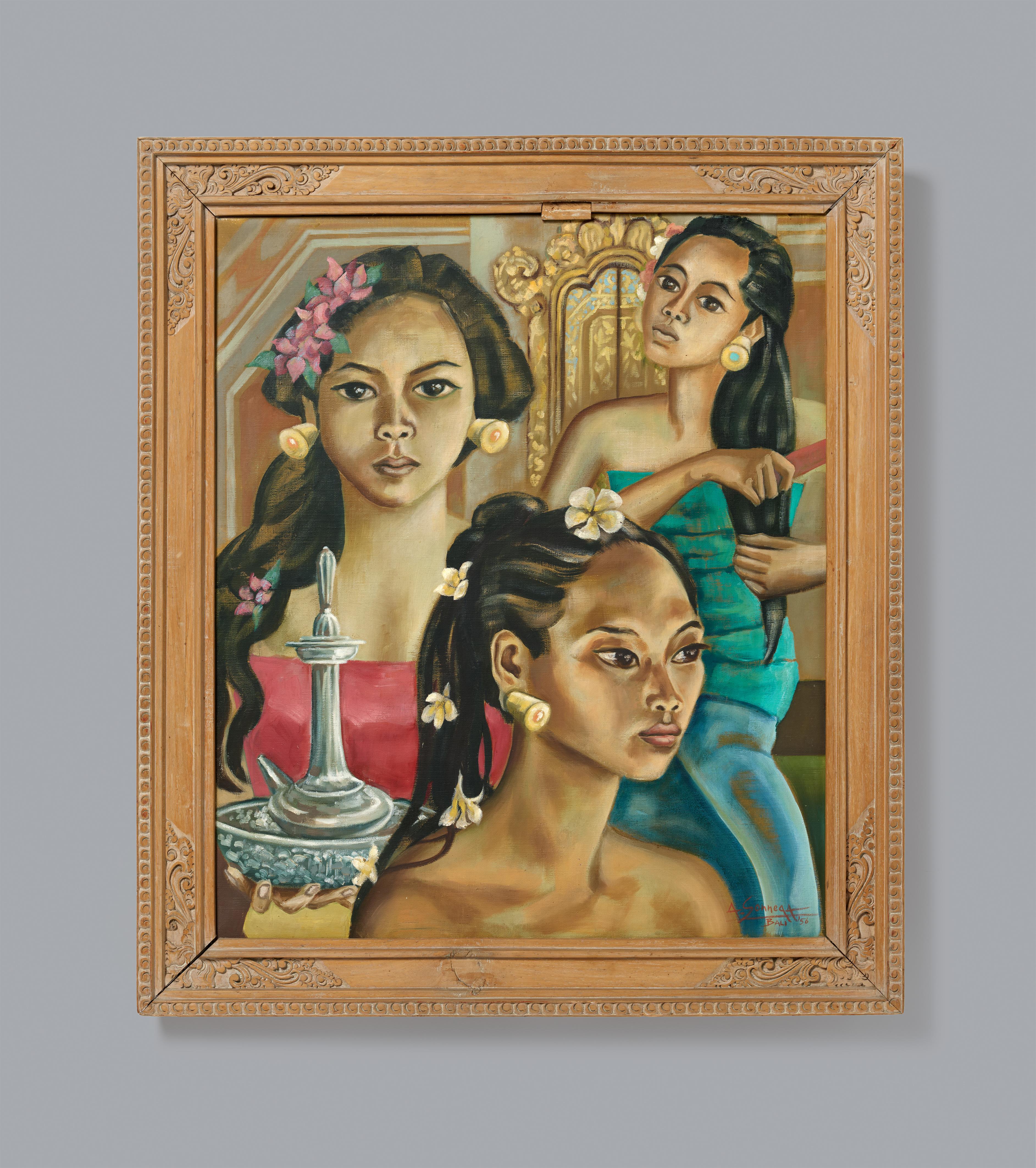 Drei balinesische Mädchen. 1956 - image-1