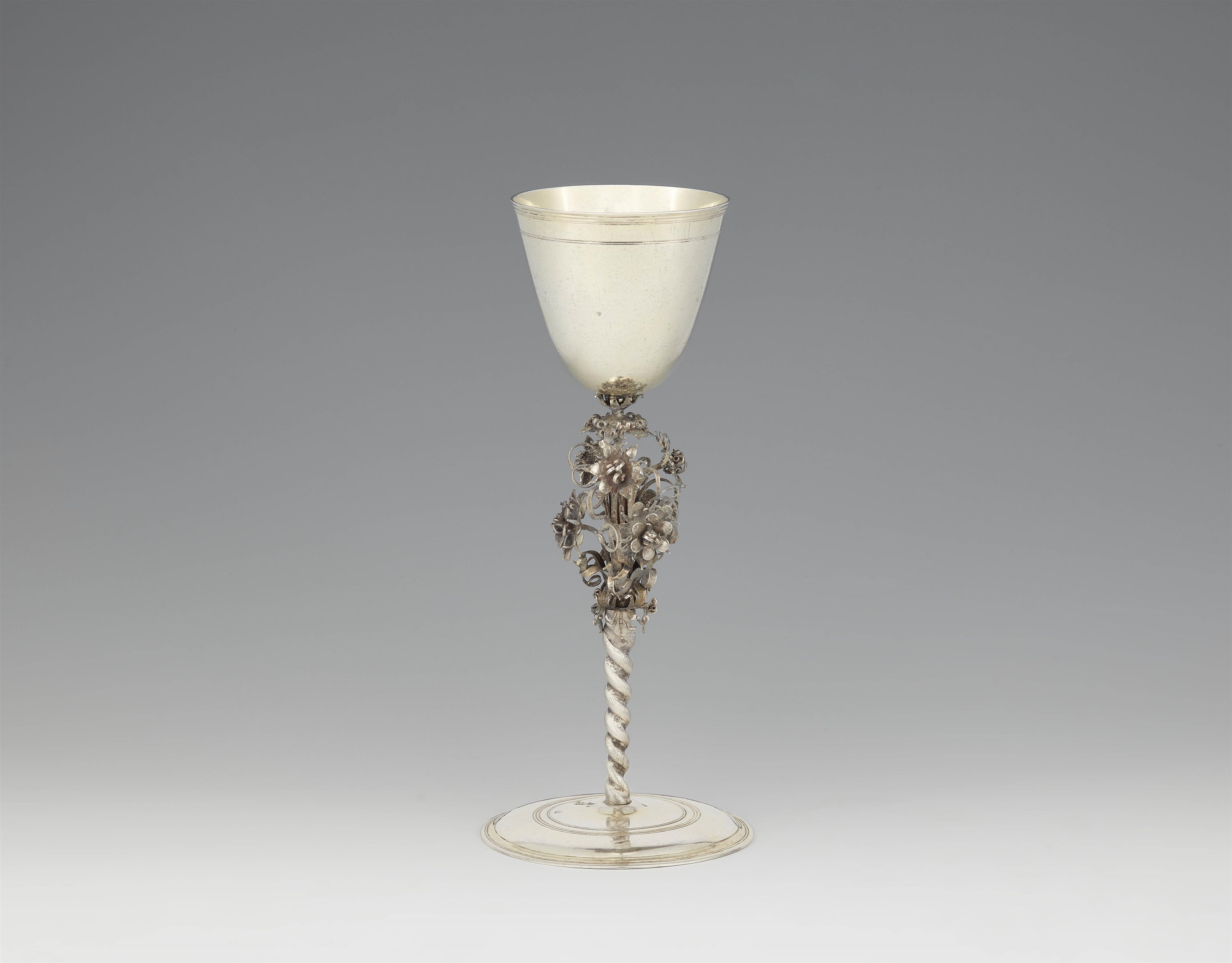 An Augsburg Baroque silver gilt goblet - image-1