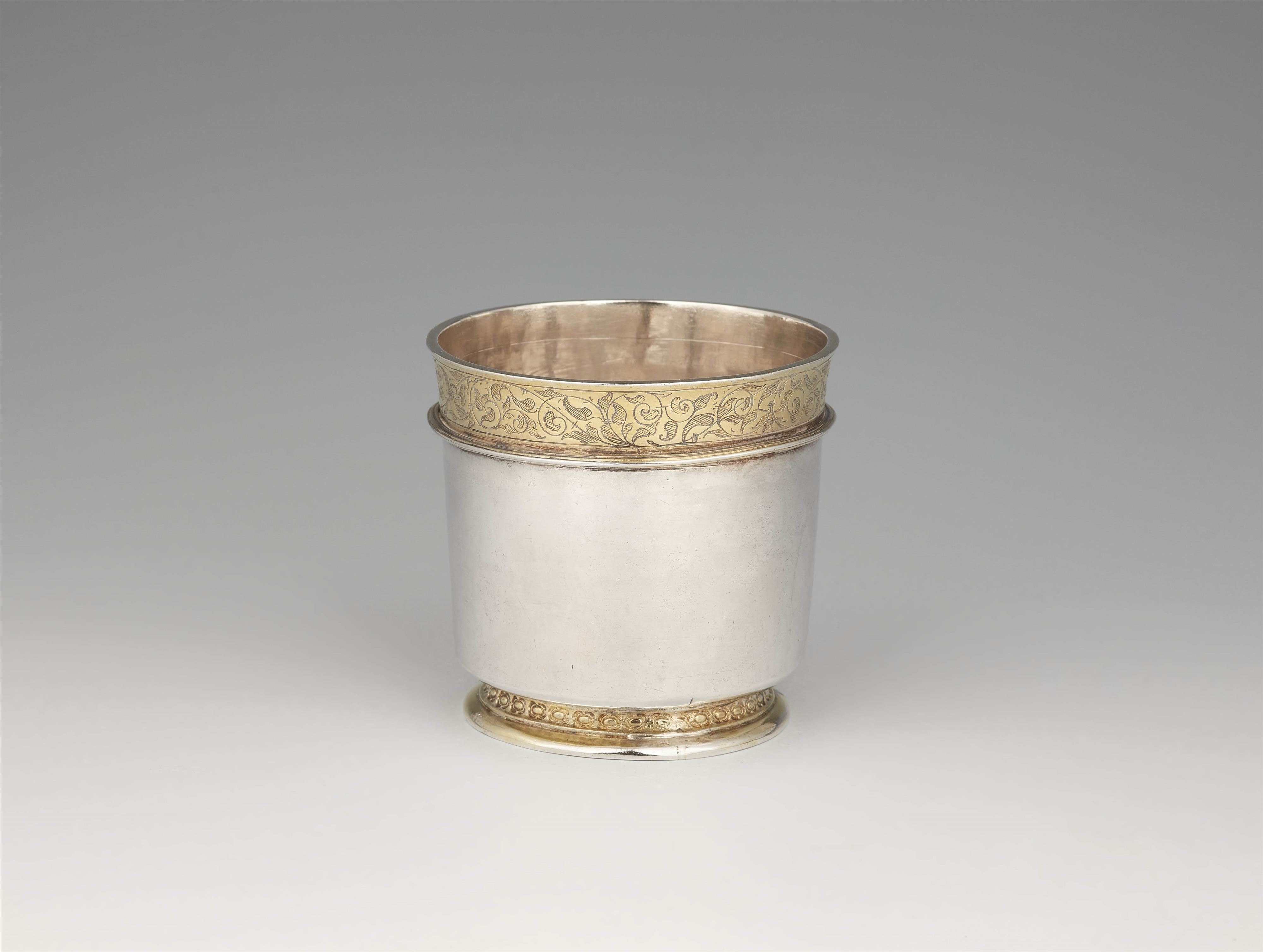 An Überlingen parcel gilt Renaissance silver beaker - image-1
