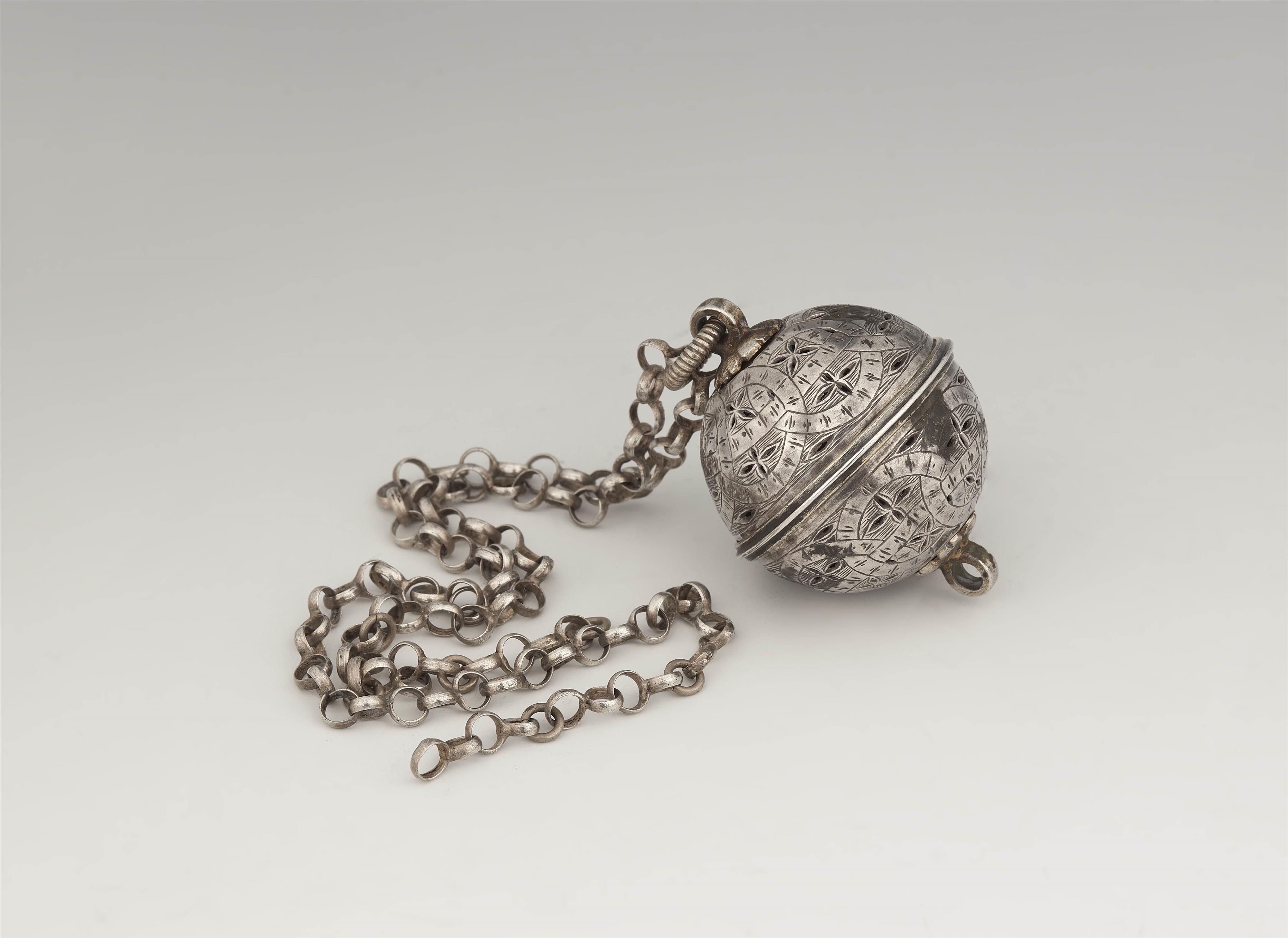 A Renaissance silver pomander - image-1