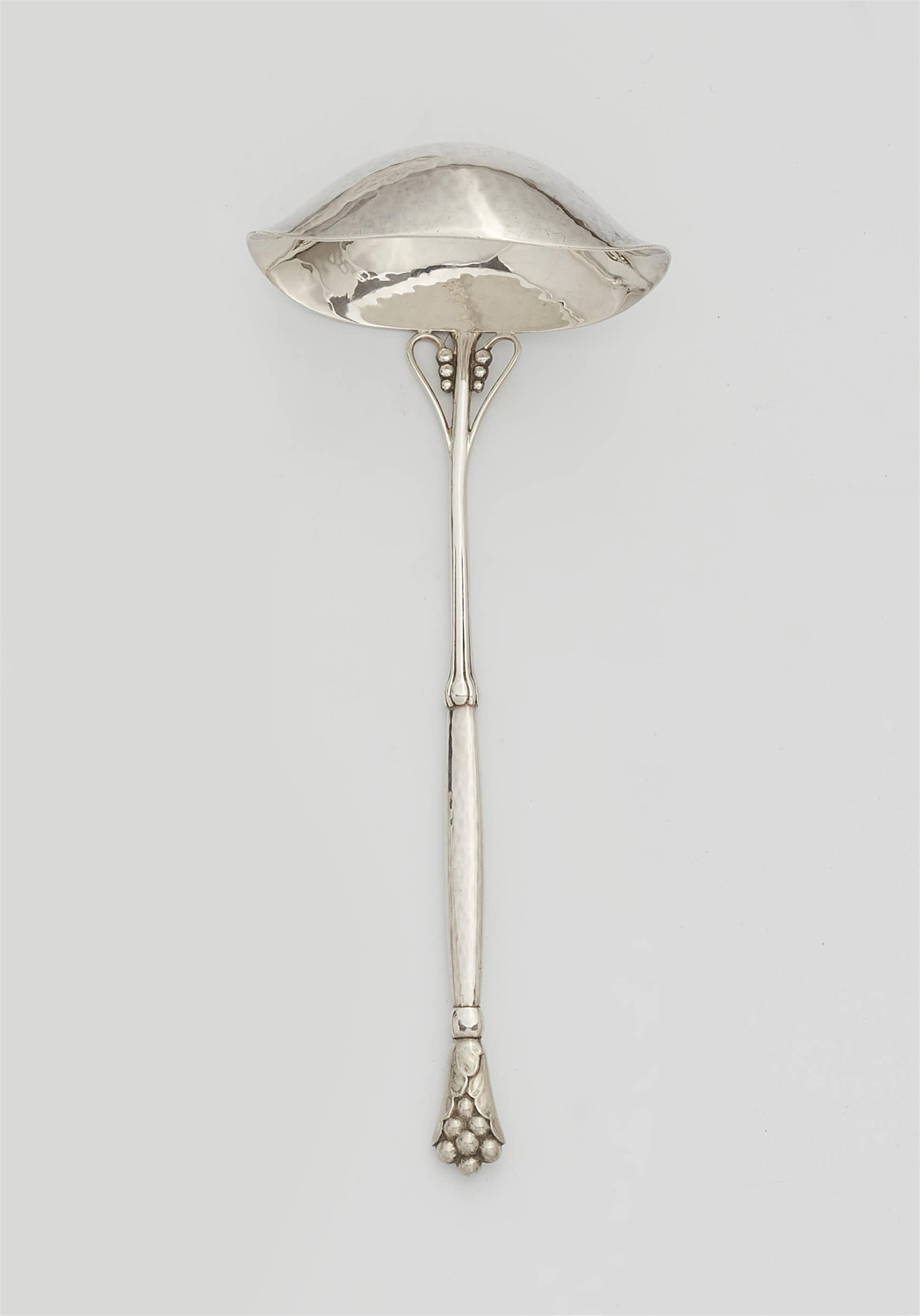 A Copenhagen silver sauce ladle, no. 128 - image-1
