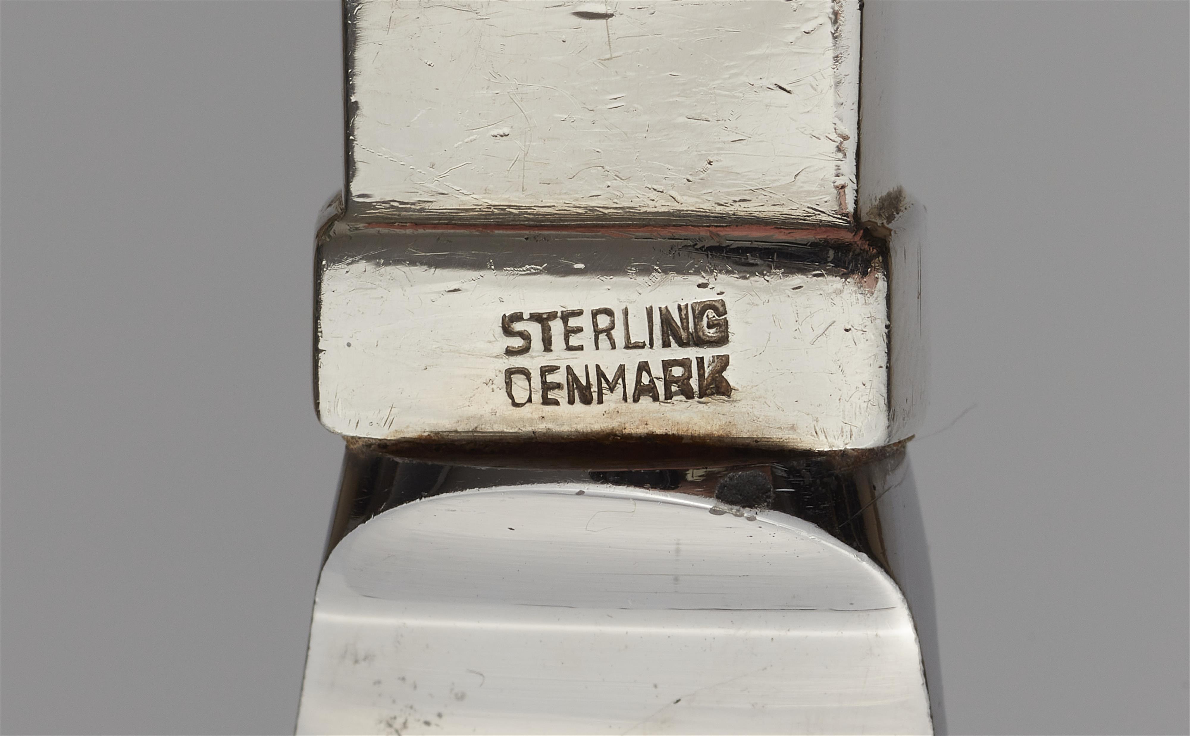 An extensive Copenhagen silver cutlery set, "Pyramide" model - image-2