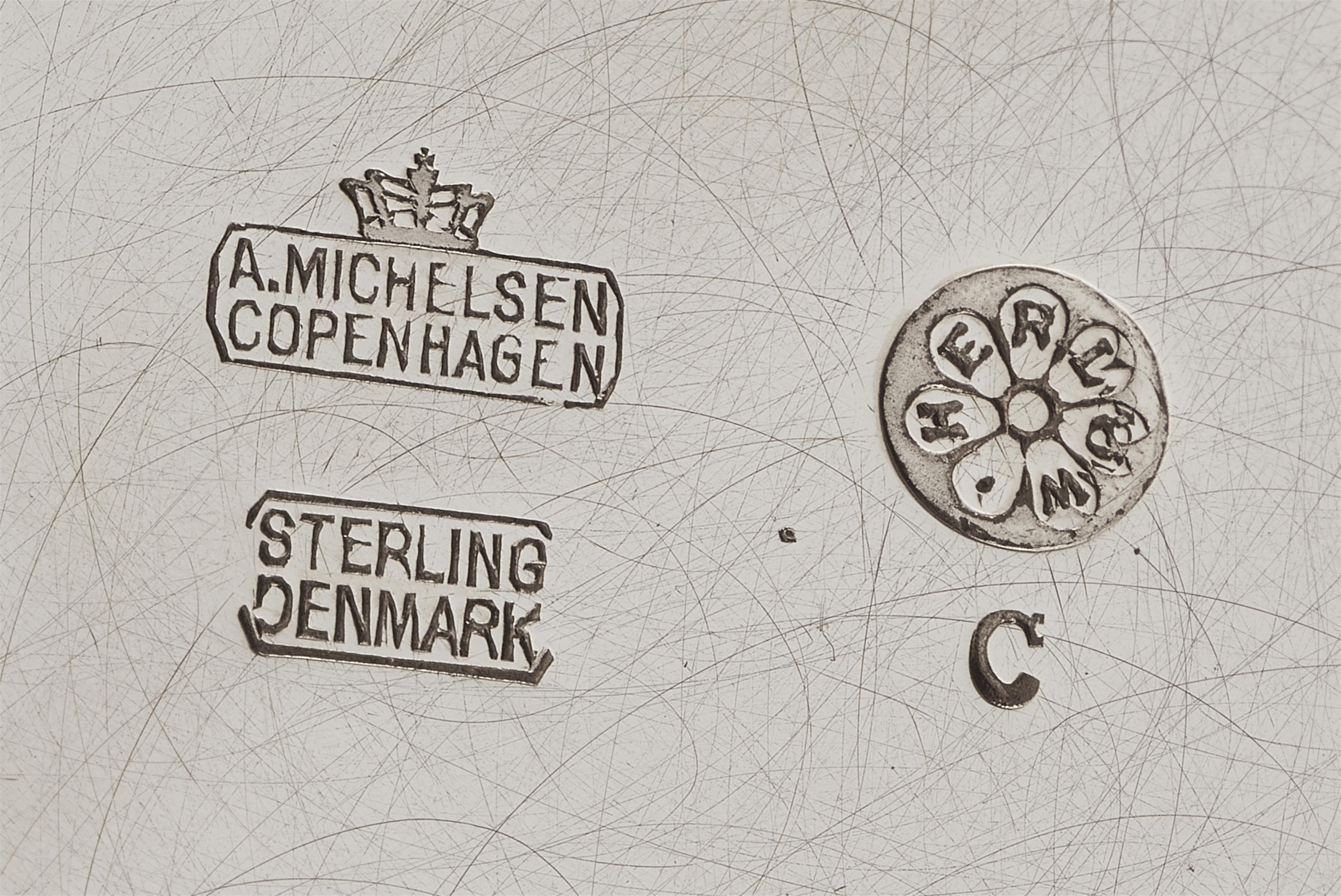 A Mid-Century Copenhagen silver teapot - image-2