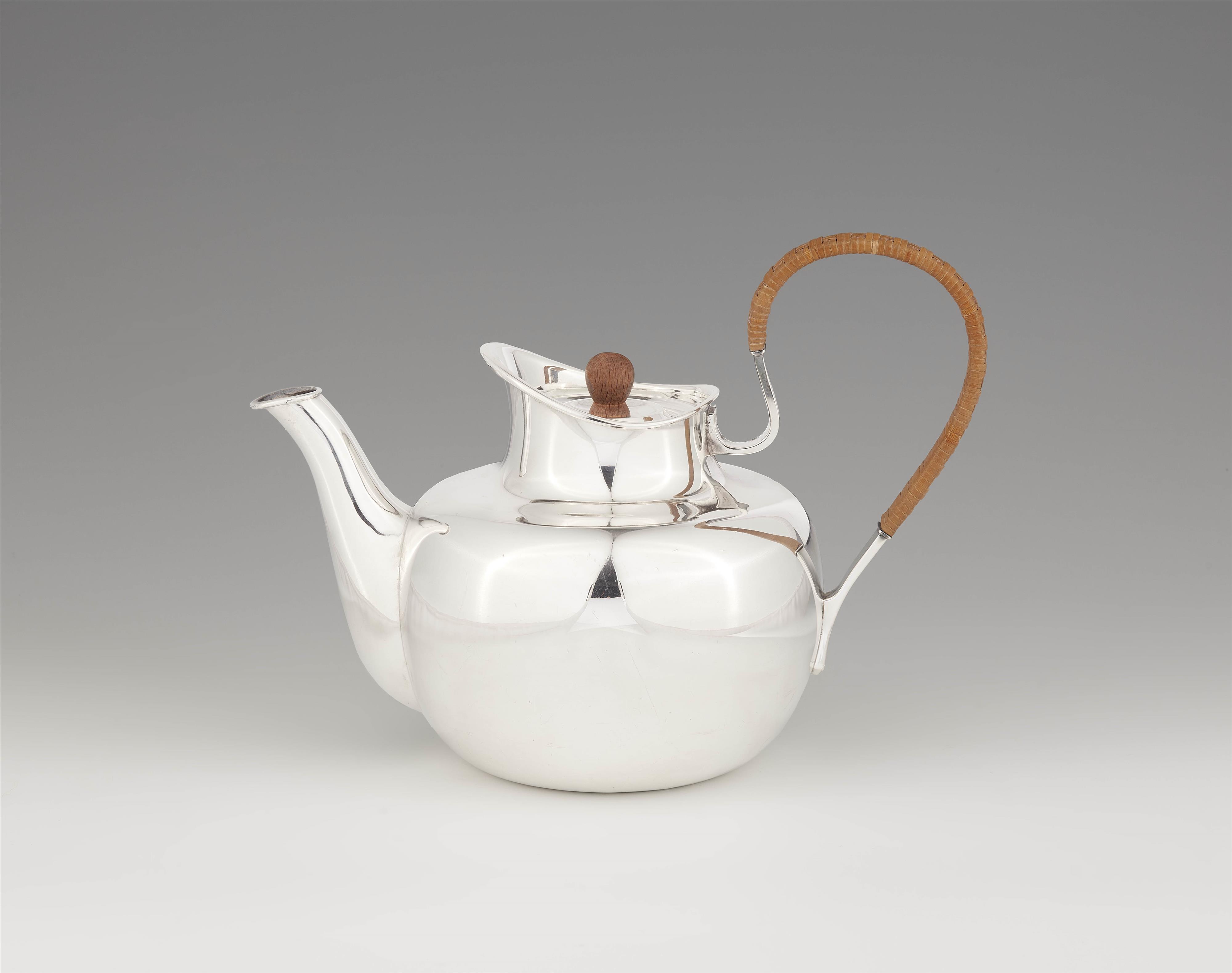 A Mid-Century Copenhagen silver teapot - image-1