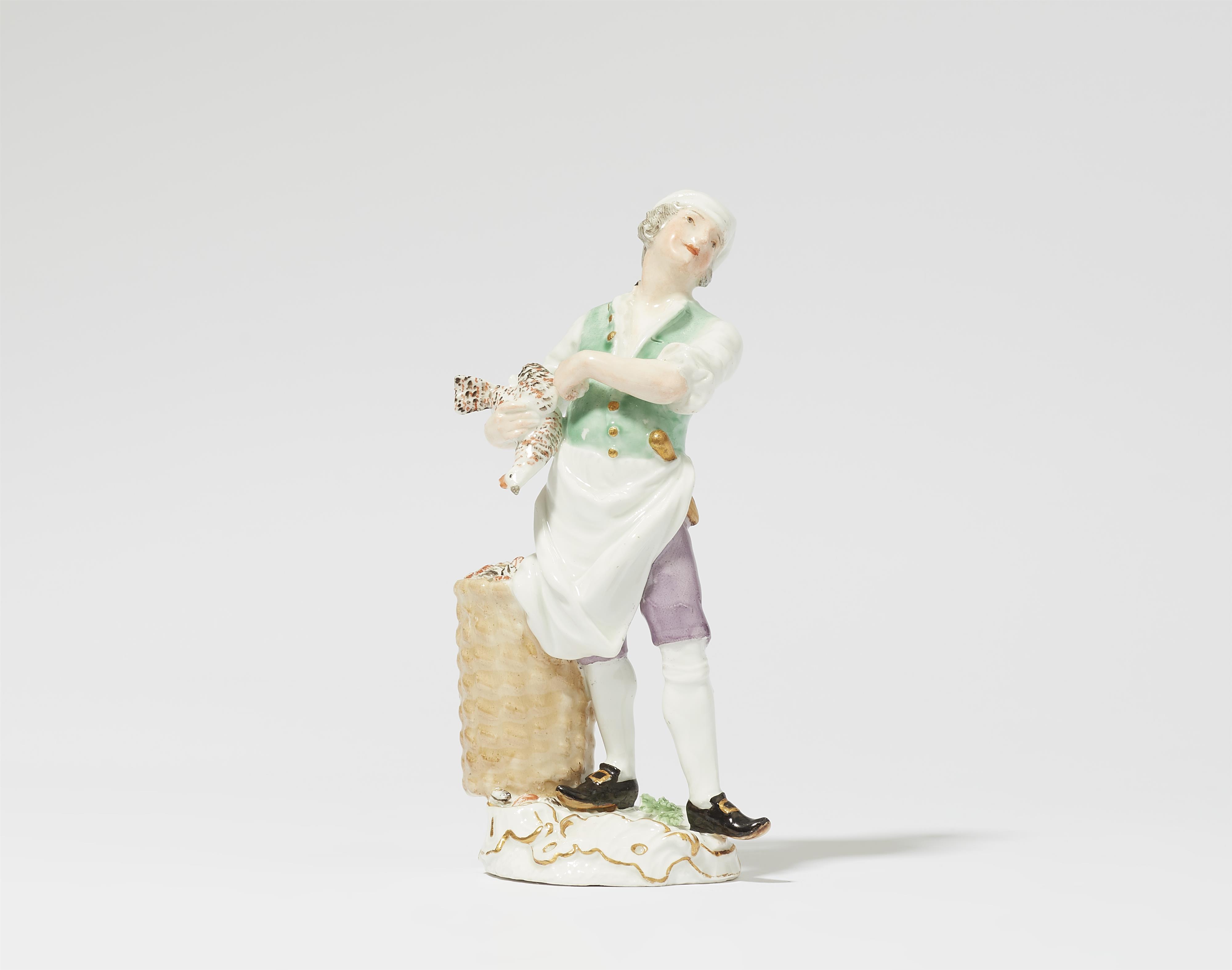 A Meissen porcelain model of a cook plucking a chicken
From the "Cris de Paris" series - image-1