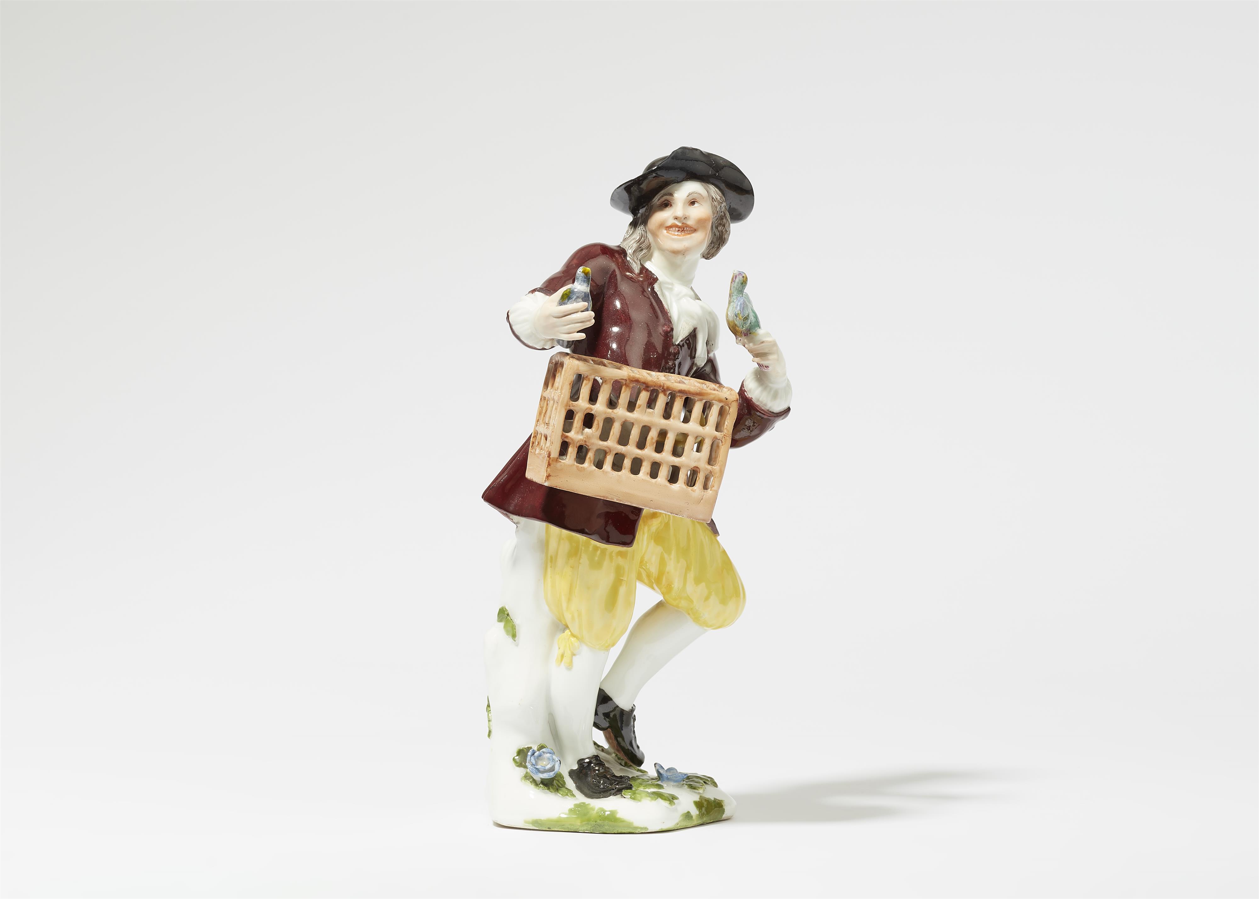 A Meissen porcelain figure of a bird seller - image-2