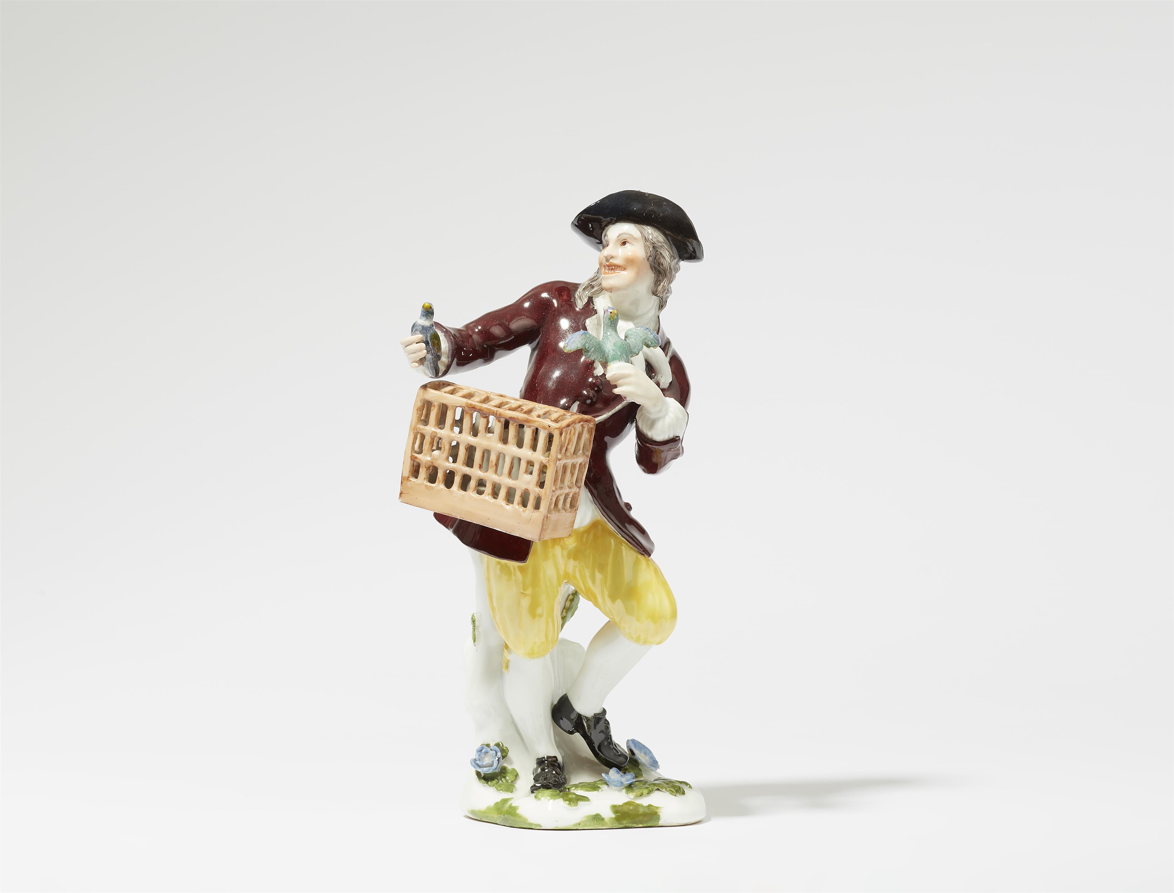 A Meissen porcelain figure of a bird seller - image-1