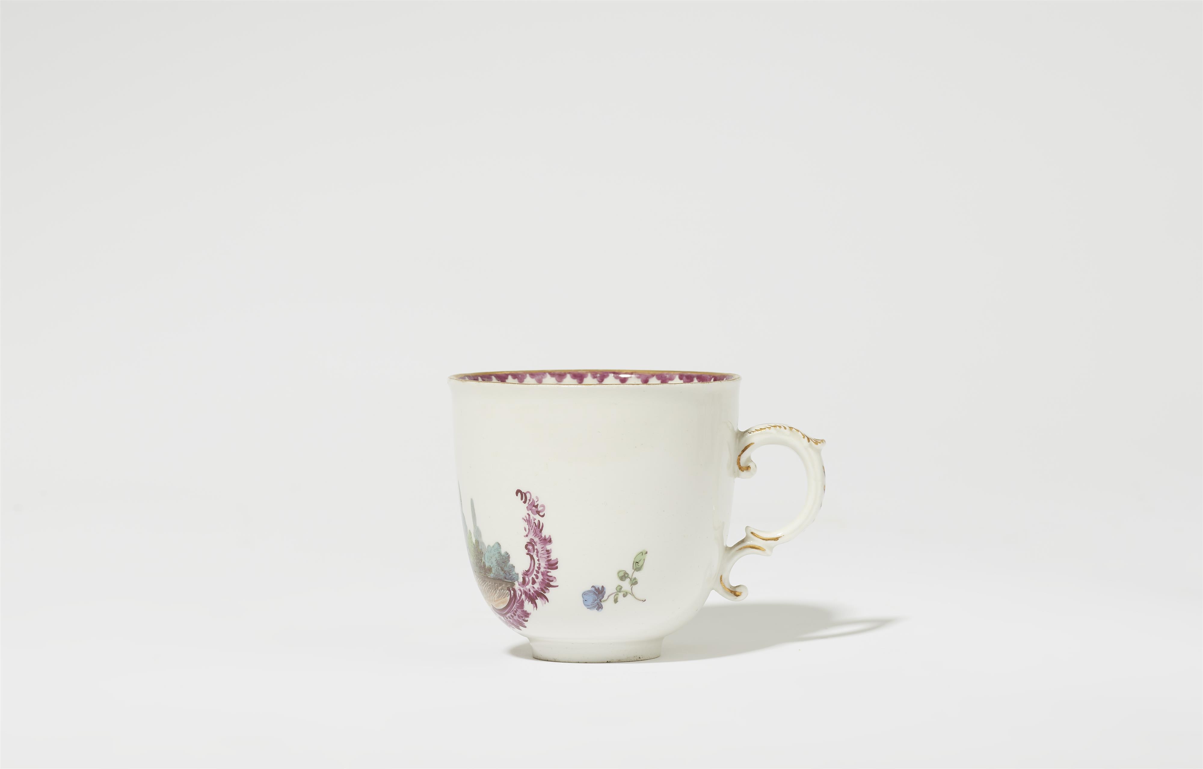 A Höchst porcelain tête à tête with motifs by Oettner - image-5