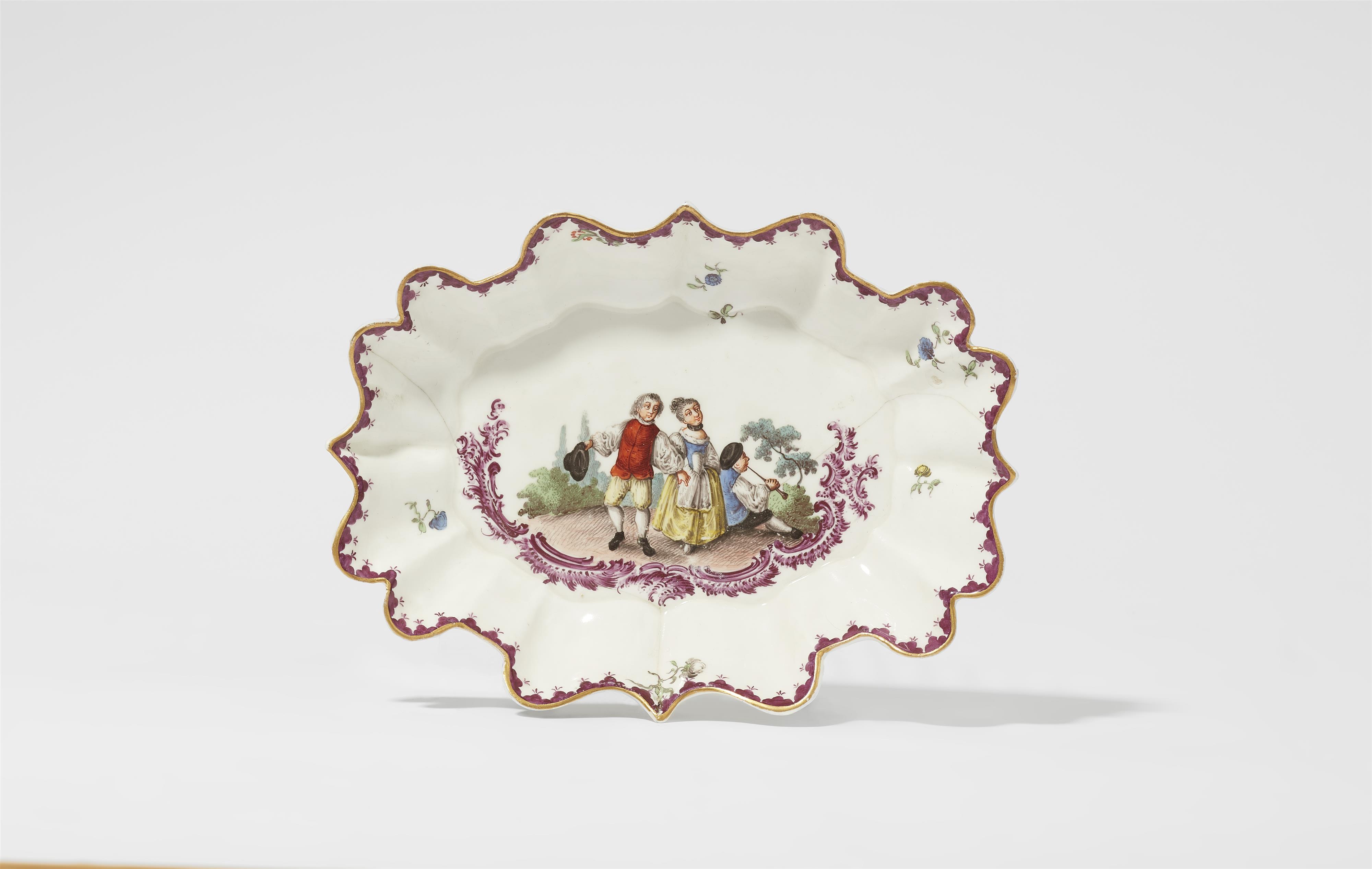 A Höchst porcelain tête à tête with motifs by Oettner - image-9