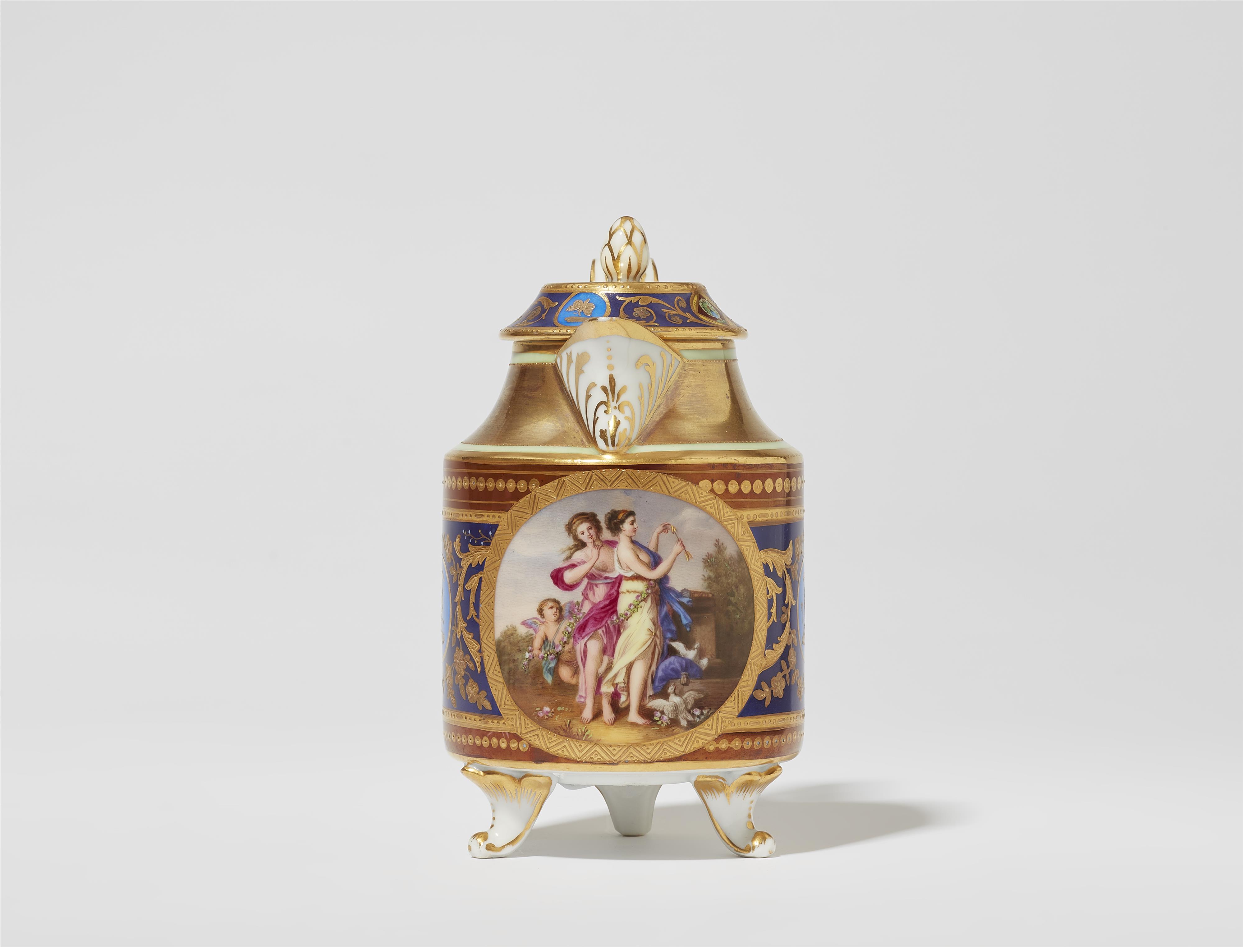 A Royal Vienna porcelain milk jug with a motif after Angelika Kauffmann - image-1