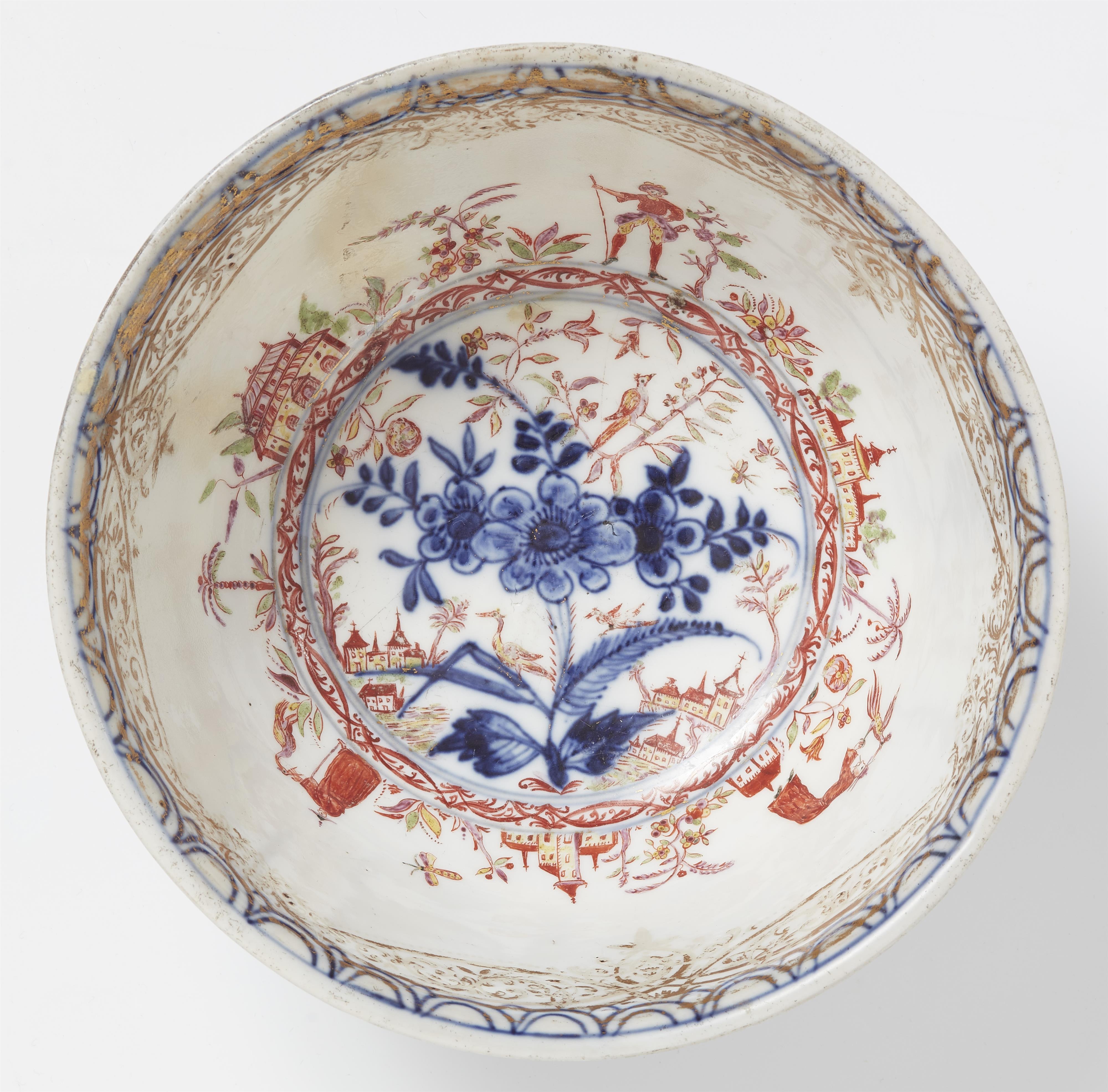 Five Meissen porcelain items with "hausmaler" decor - image-3