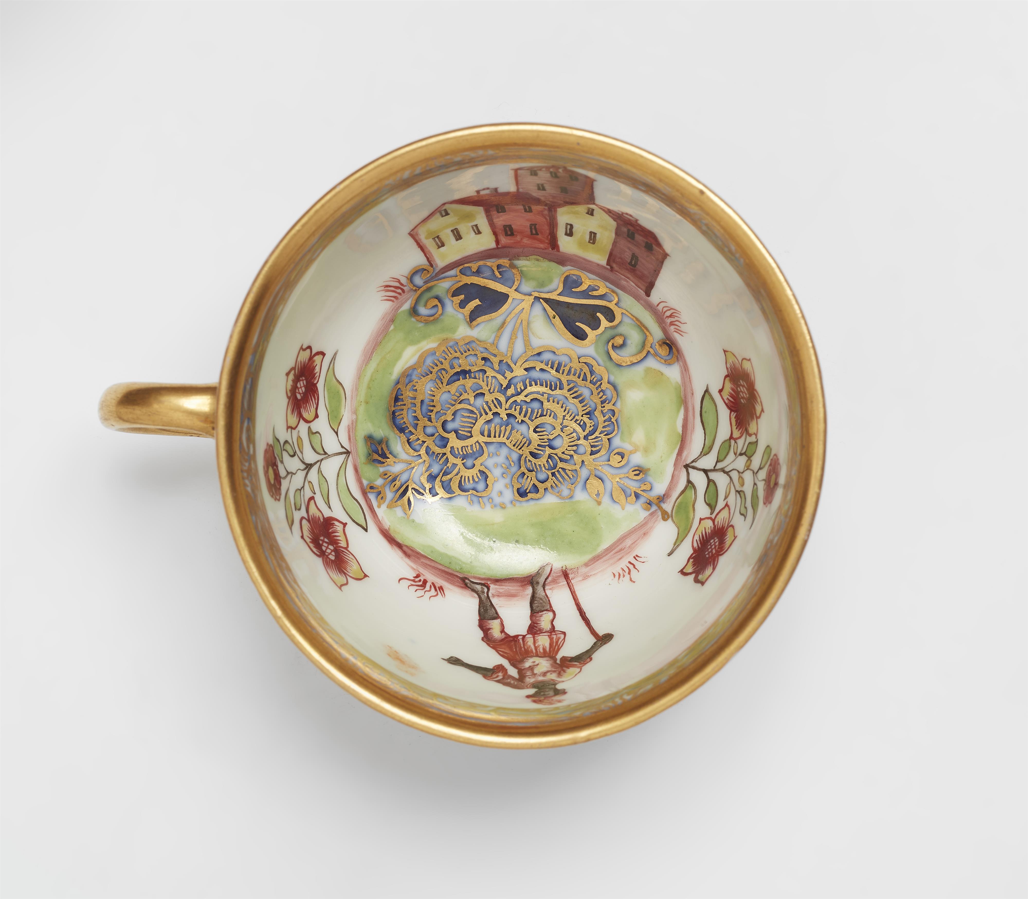 Five Meissen porcelain items with "hausmaler" decor - image-7