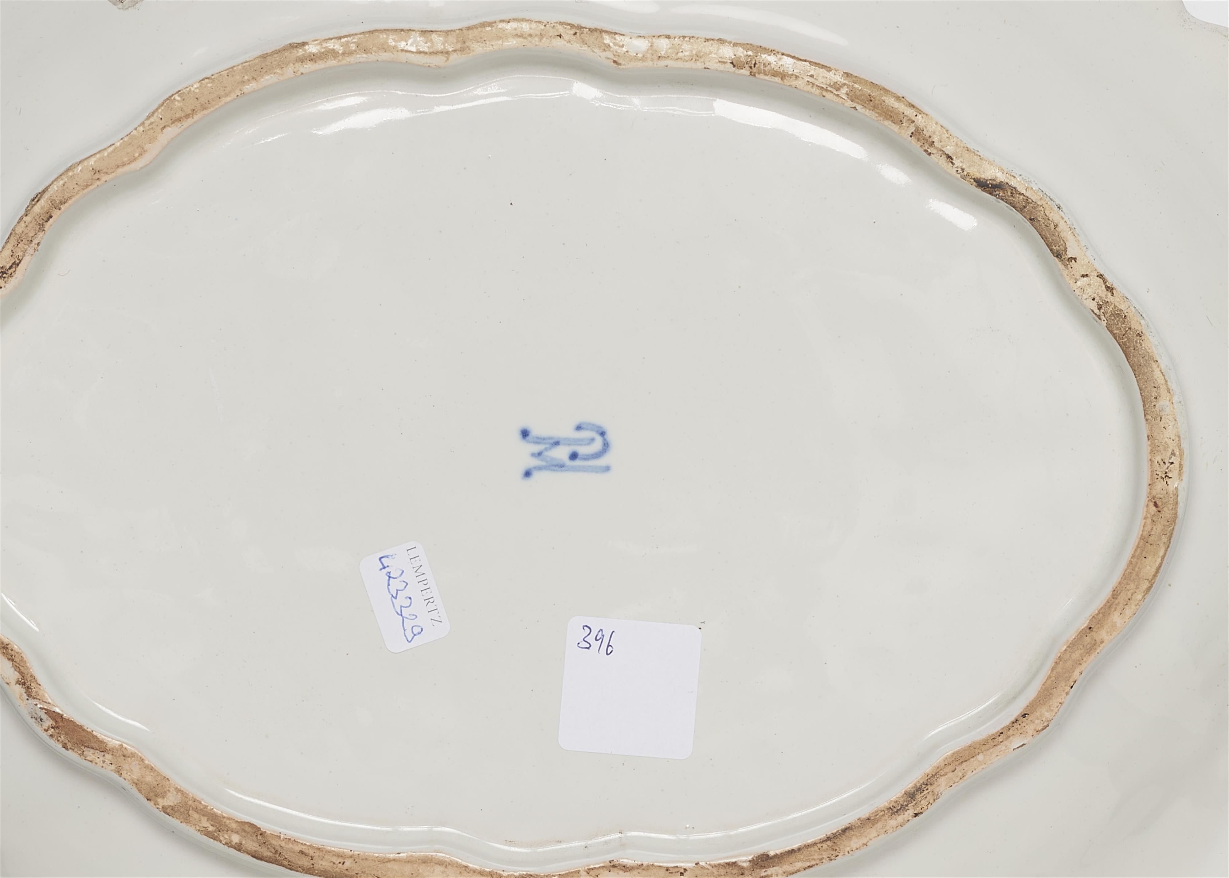 An oval Strasbourg faience platter from the dinner service for the cardinals of Rohan de Saverne - image-2