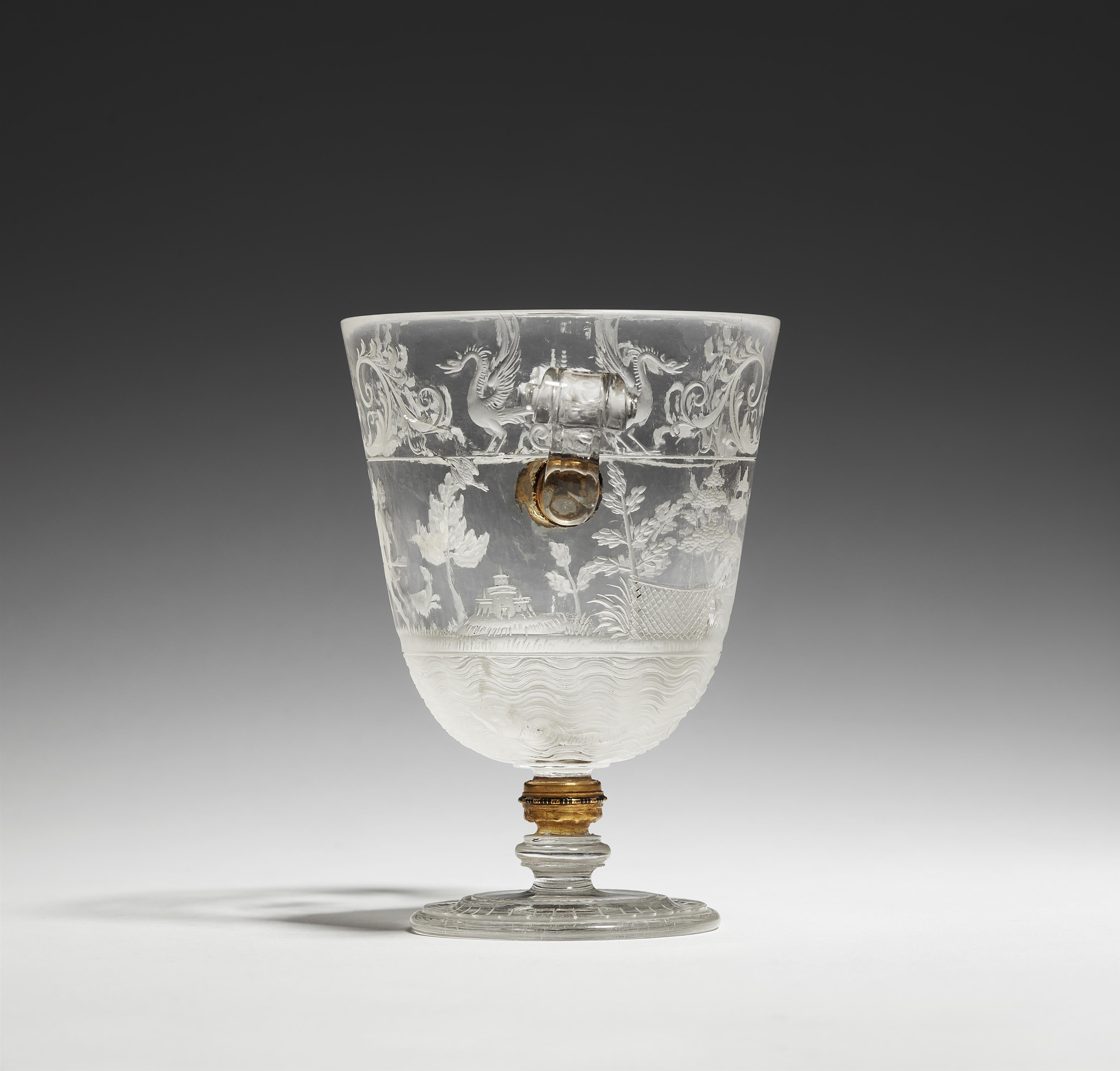 A museum quality rock crystal goblet with hunting motifs - image-4