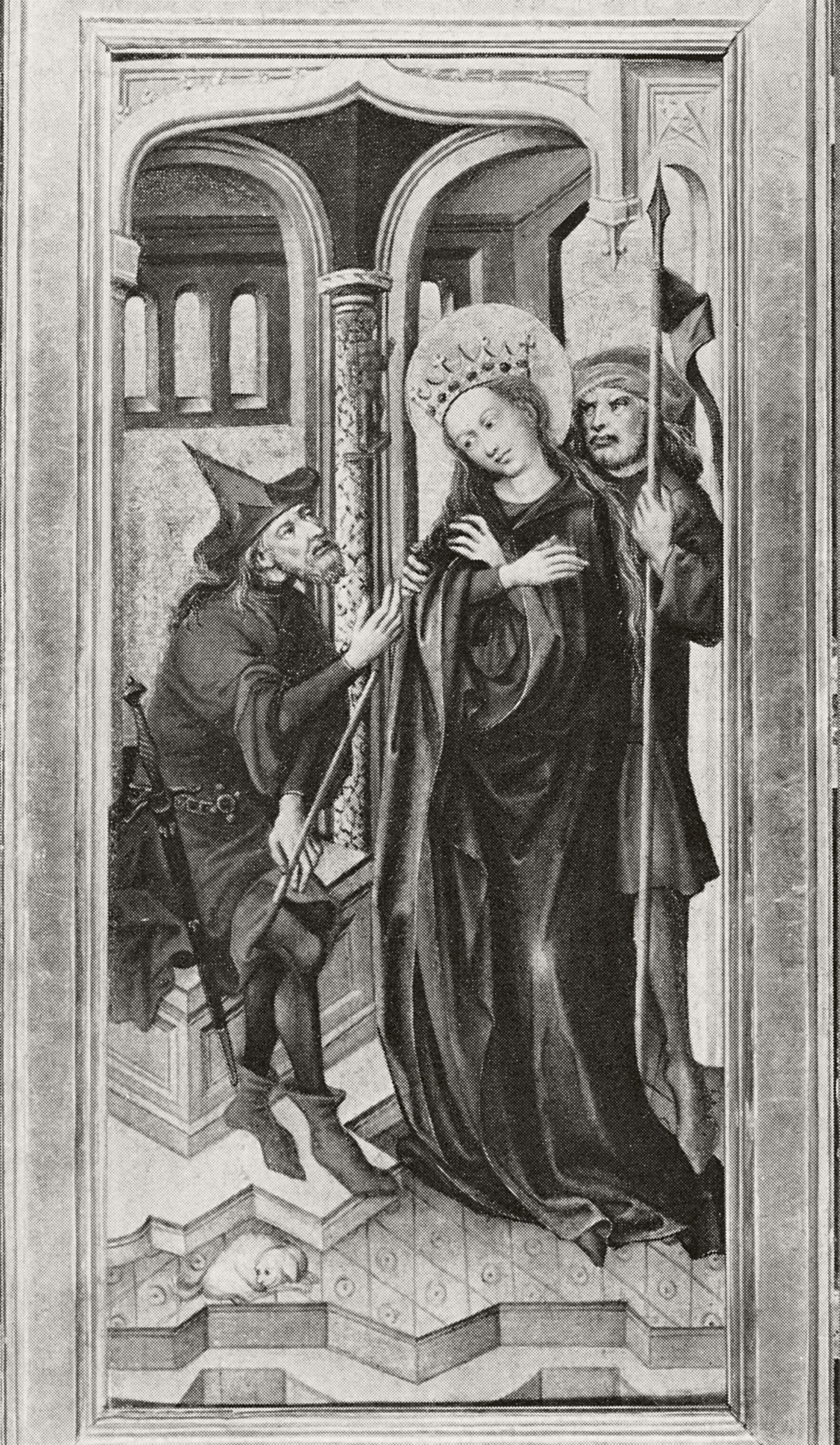 Meister des Friedrich-Altars (Wiener-Neustädter Altars) von 1447 - Die Geißelung Christi. Die Dornenkrönung. Aussenseiten von zwei Altarflügeln - image-3