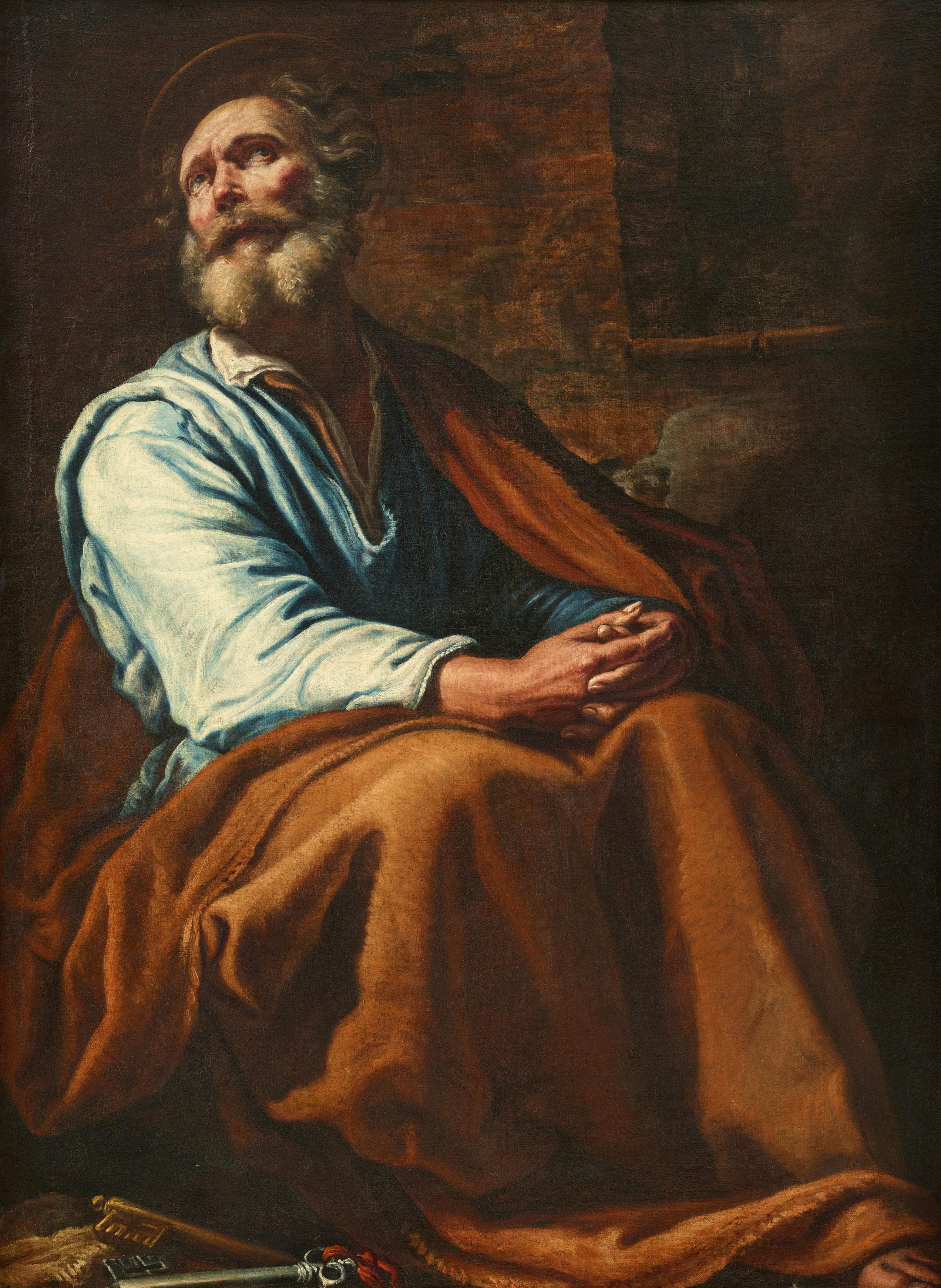Italienischer Meister der ersten Hälfte des 17. Jahrhunderts - Der reuige Heilige Petrus - image-1