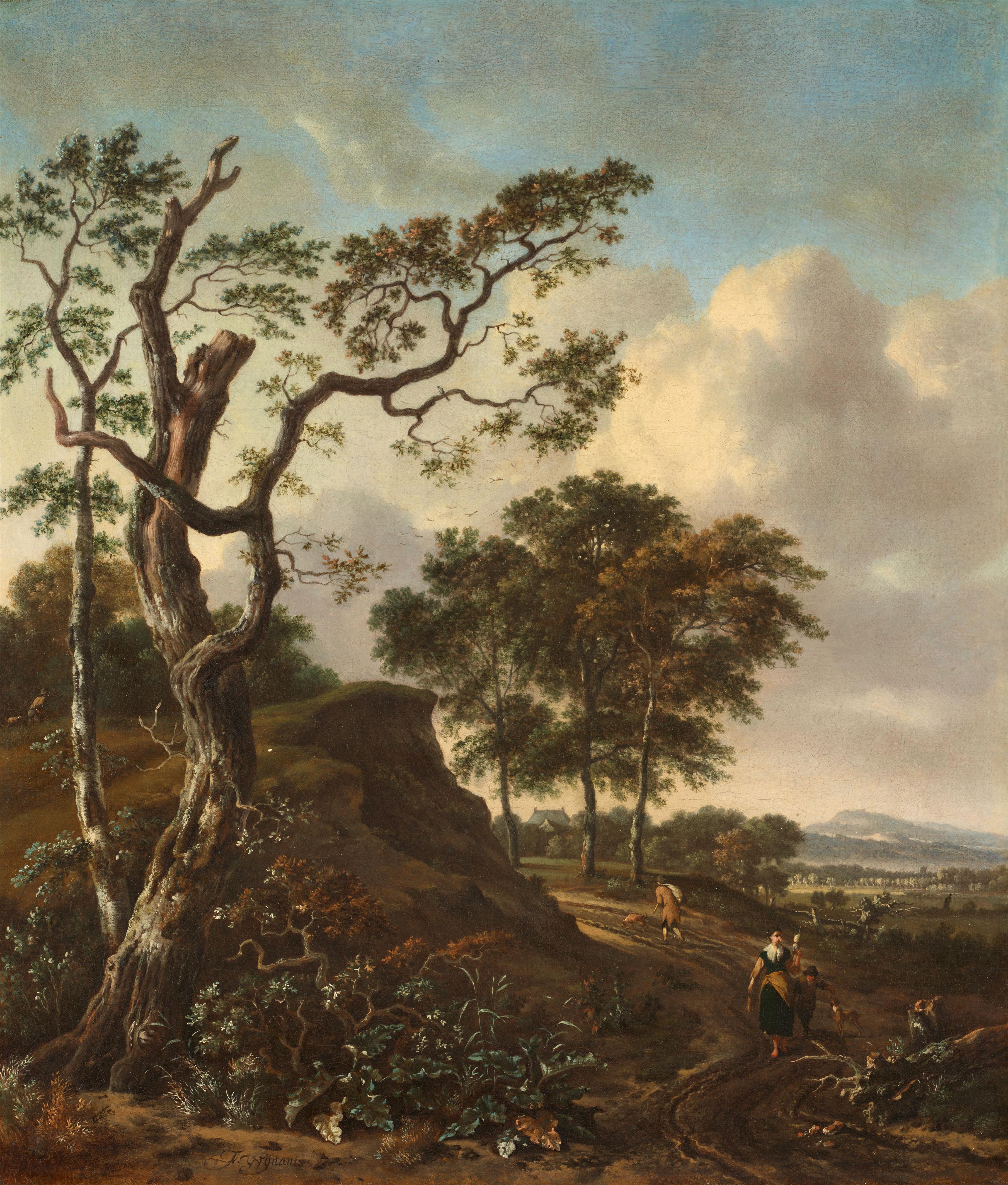 Jan Wijnants - Hilly Landscape with a Road - image-1