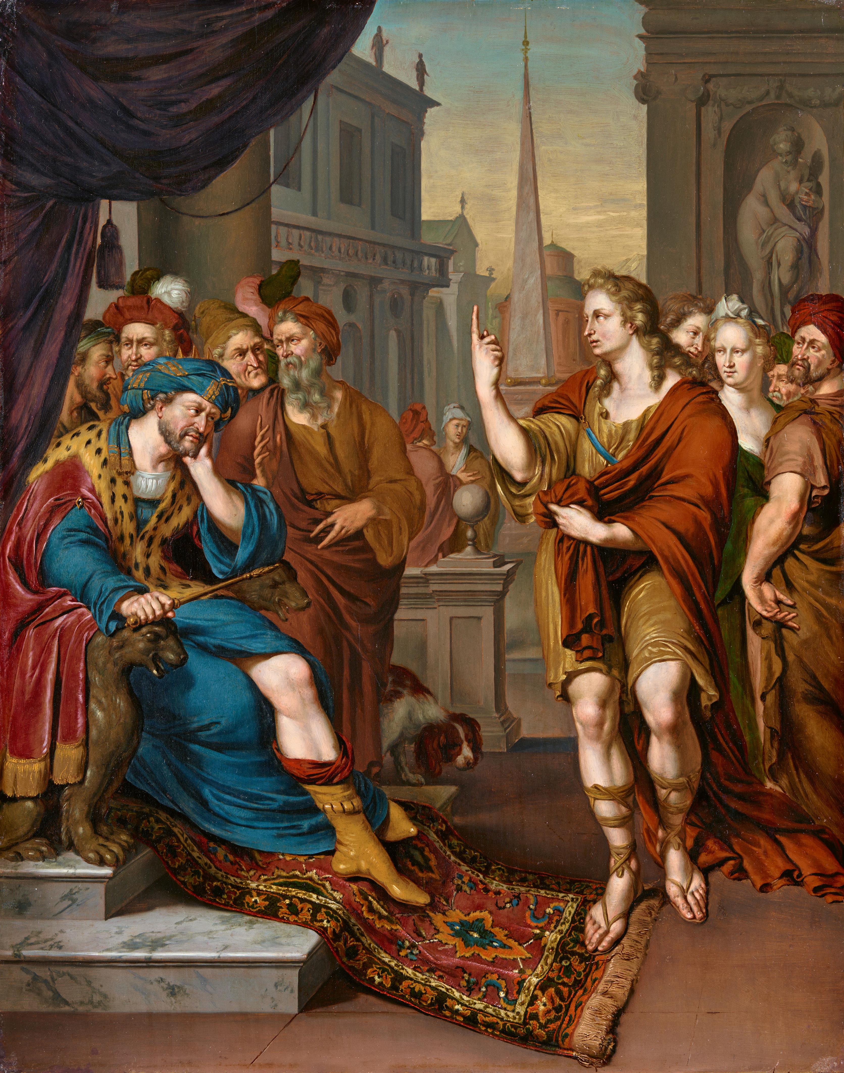 Willem van Mieris - Joseph deutet den Traum des Pharaos - image-1