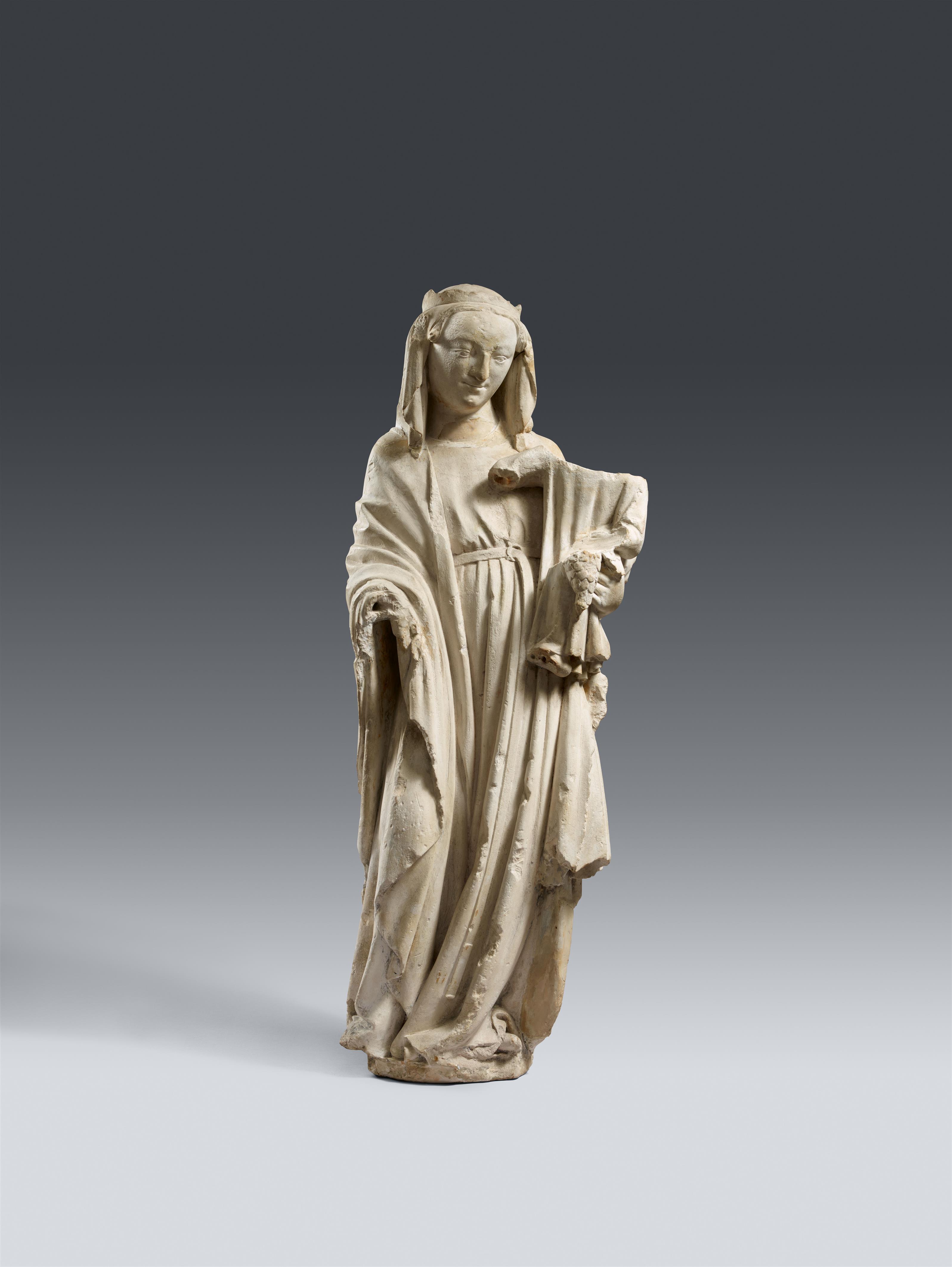 Lothringen second quarter 14th century - A limestone figure of the Virgin and Child, Lorraine, second quarter 14th century - image-2