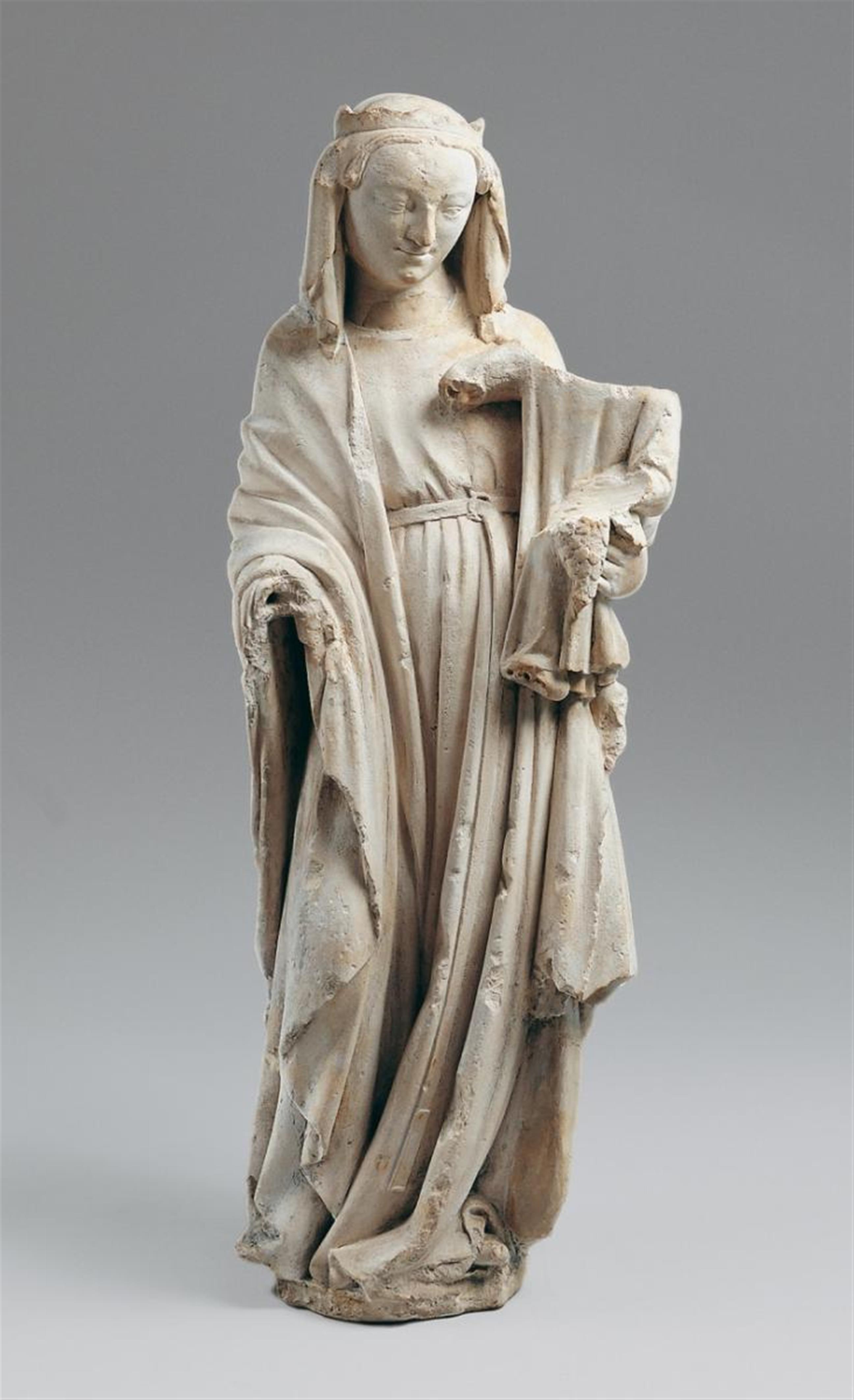 Lothringen second quarter 14th century - A limestone figure of the Virgin and Child, Lorraine, second quarter 14th century - image-1