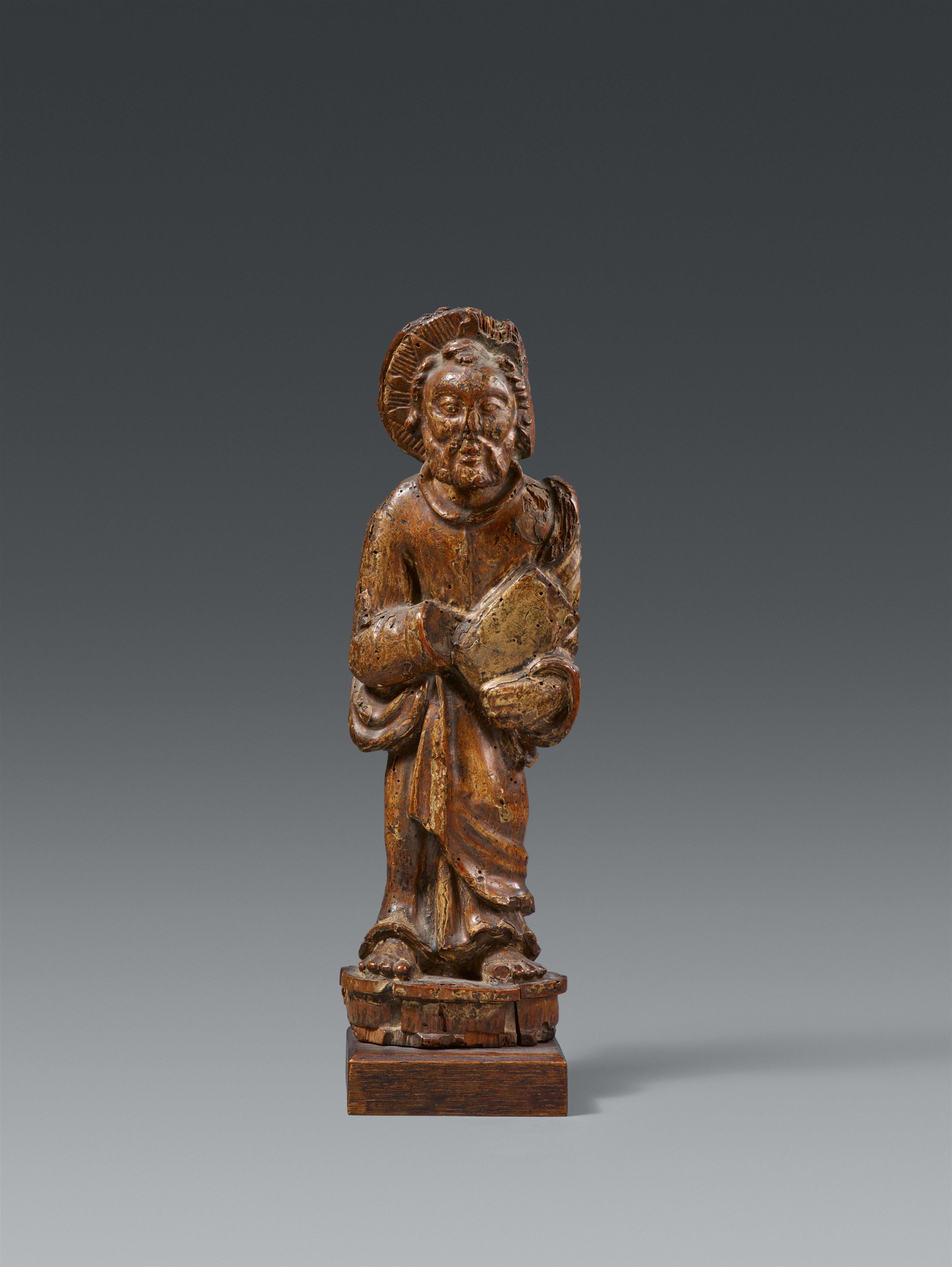 Saxony ca. 1270/1280 - A Saxon carved wood figure of an Apostle, around 1270/1280 - image-1