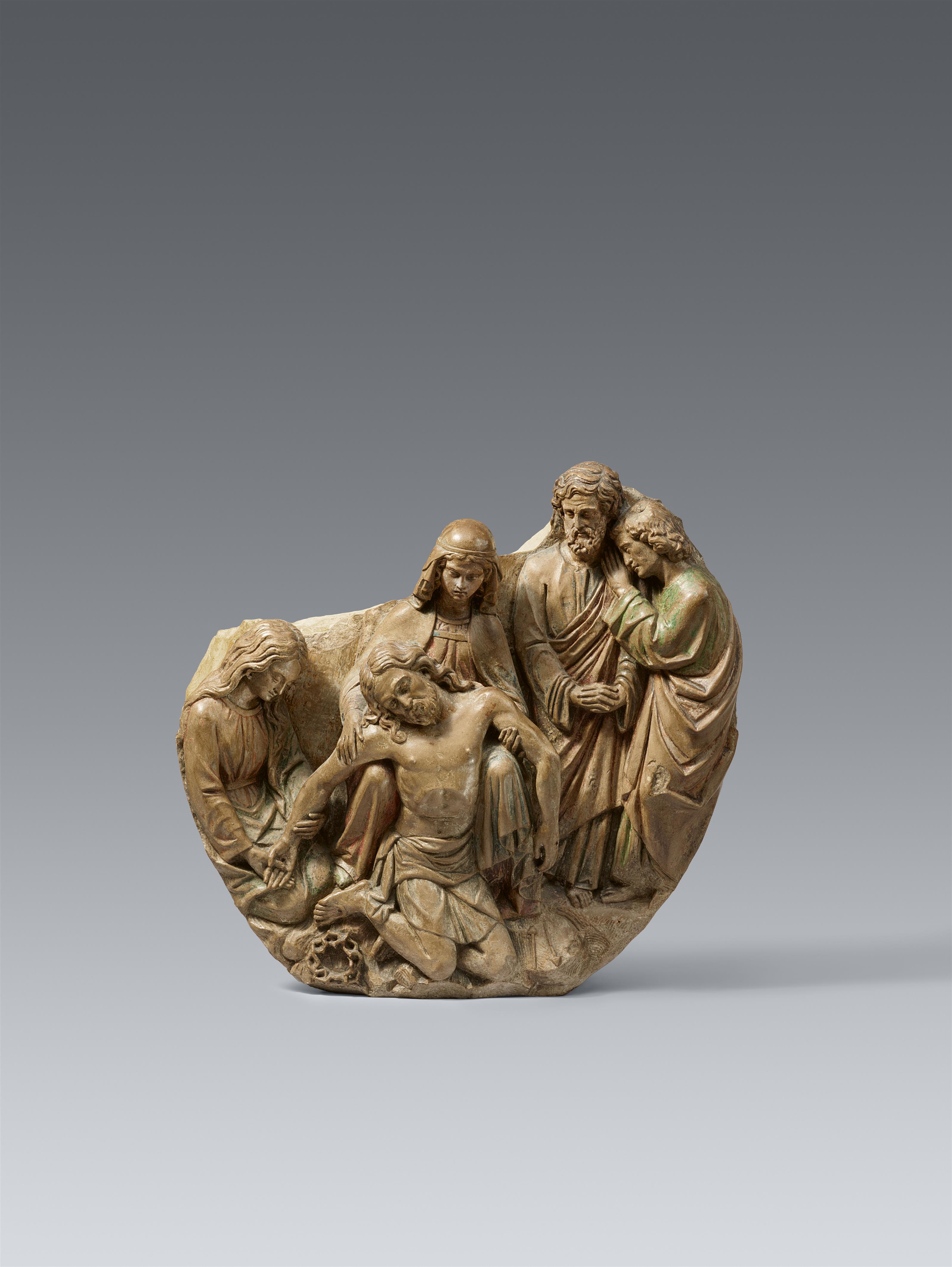 Northern France circa 1600 - A Northern French limestone relief of the Lamentation of Christ, circa 1600 - image-1